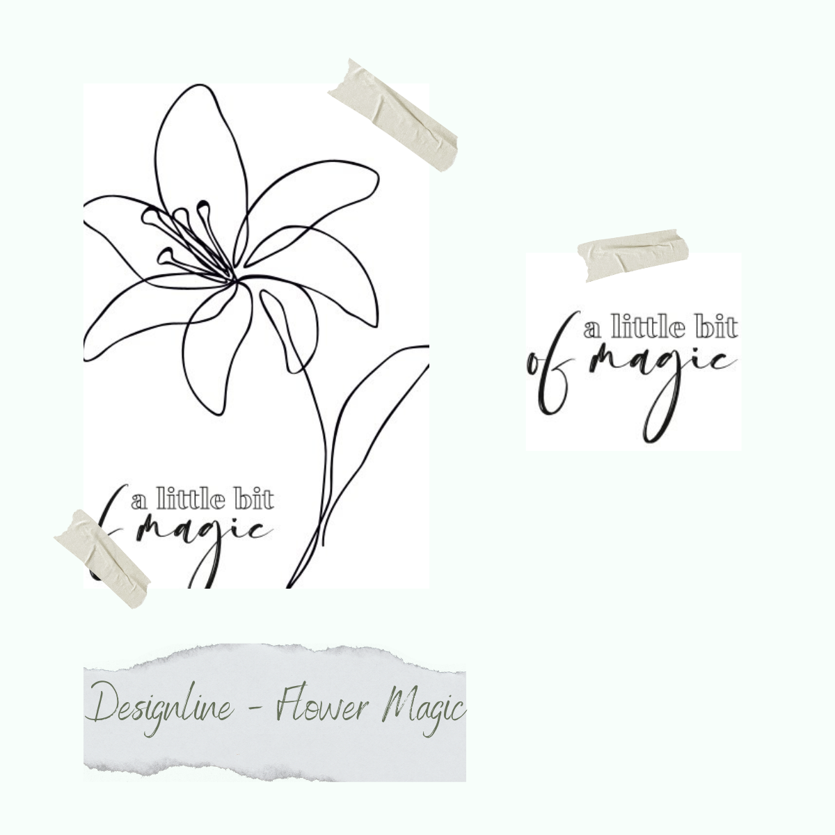 Stempelset - Designline - Flower Magic