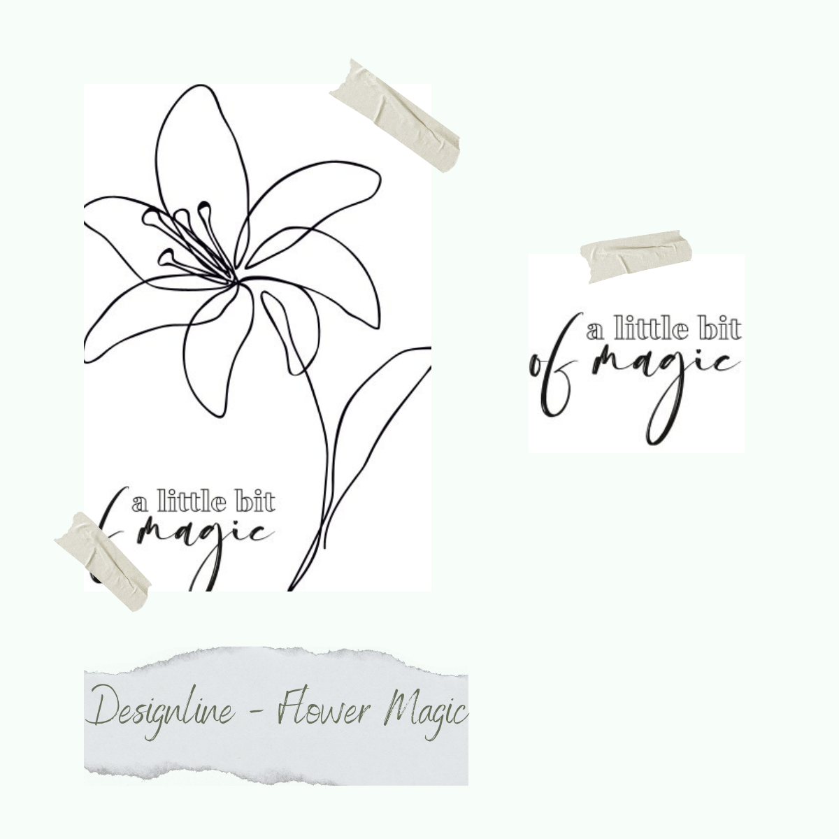 CD-Stt-1457 Stempelset - Designline - Flower Magic