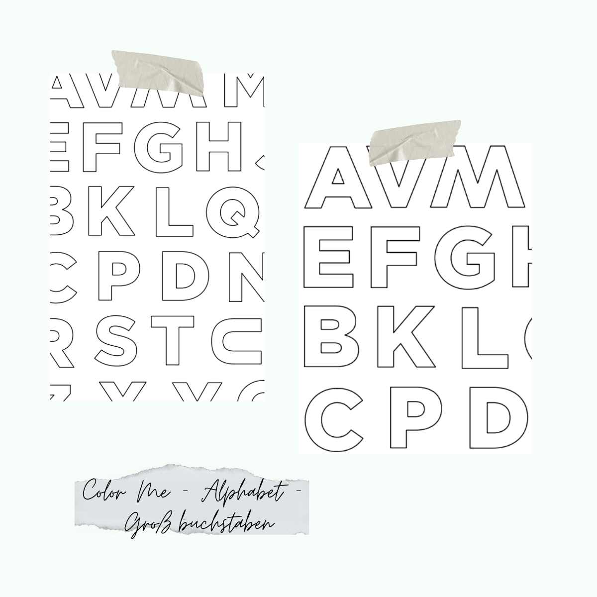 Color-Me-Alphabet-Grossbuchstaben Stempelset - Color Me - Alphabet - Großbuchstaben