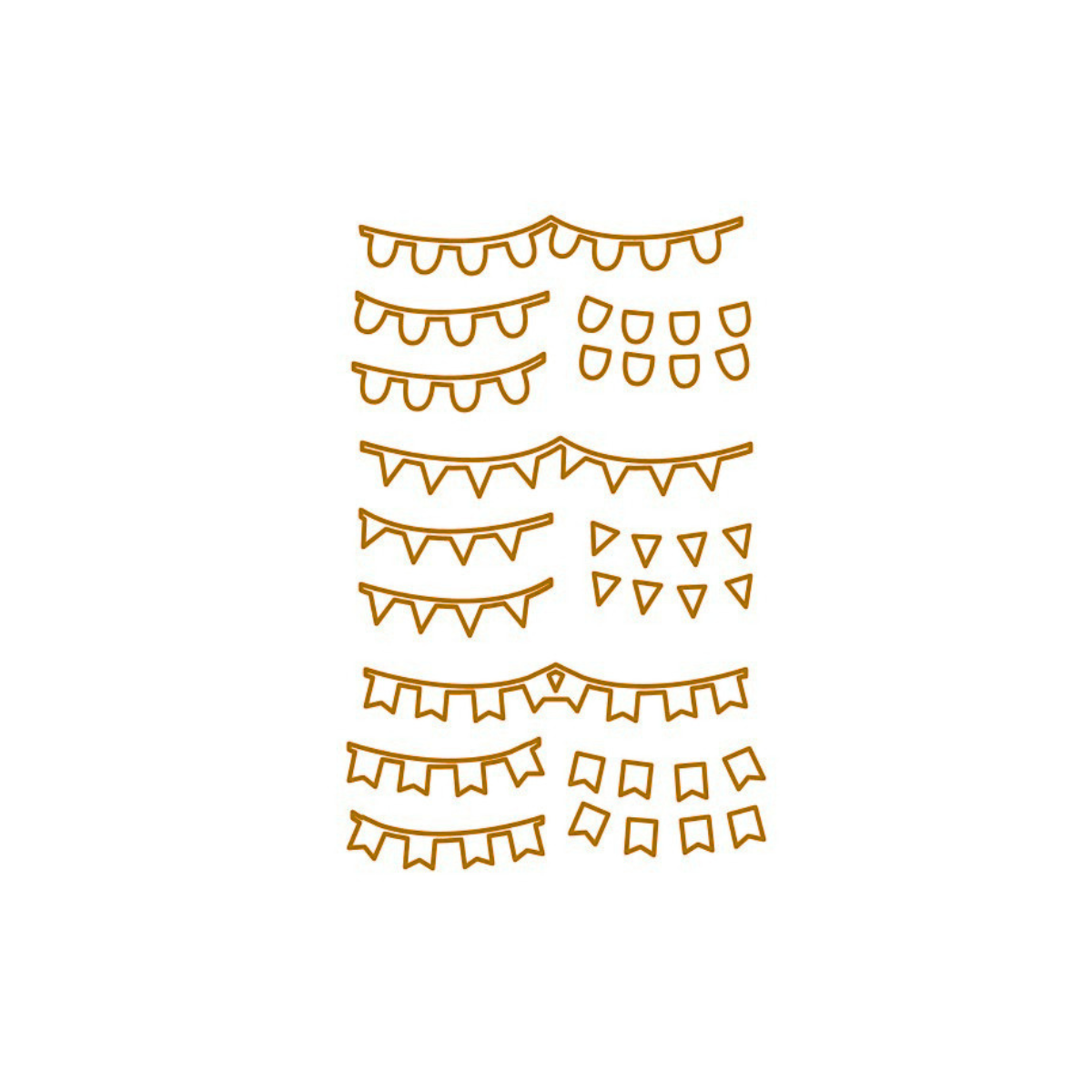 Die – Autumn Tree Leporello – Add-on – Pennants