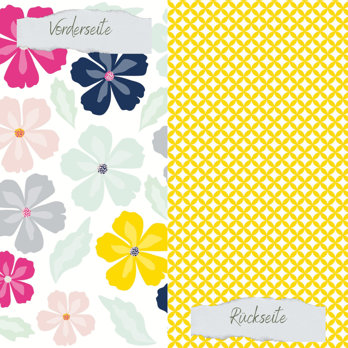 Designpapier - Designline - Scrapliebe - Sommerspaß - Schnippelblüten - Doppelseitig bedruckt