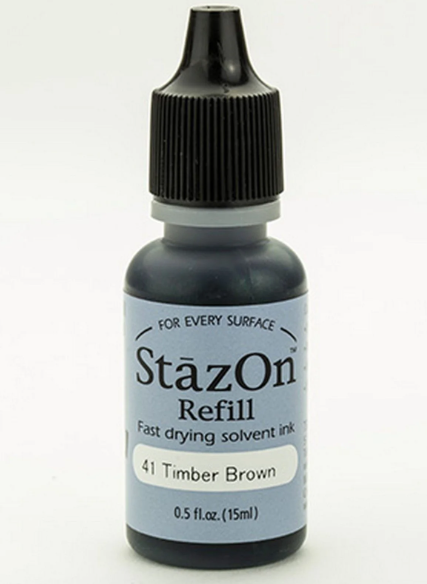 StazOn - Nachfülltinte - Timber Brown 15ml 