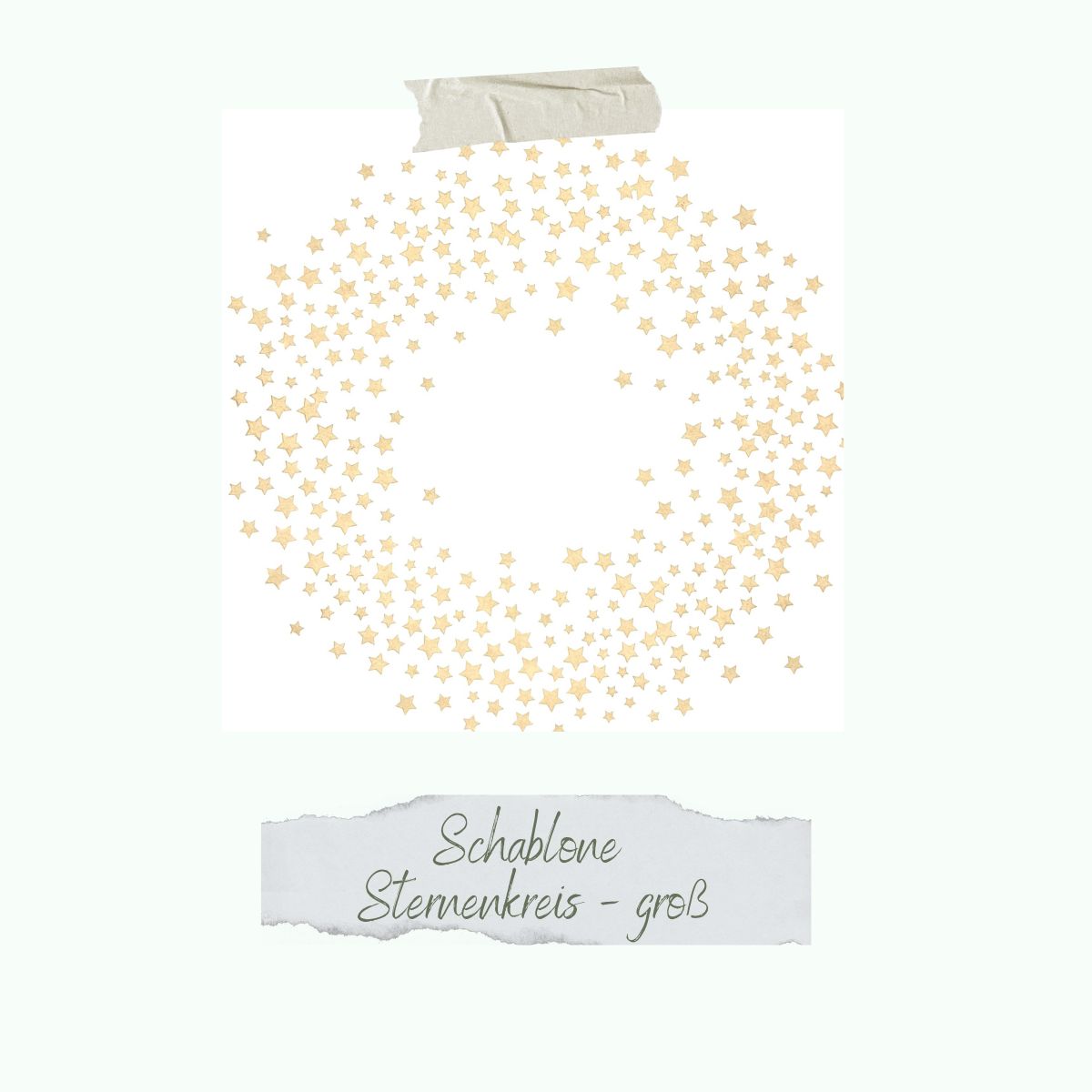 CD-SC-036-Schablone-Sternenkreis-gross Schablone - Sternkreis - groß