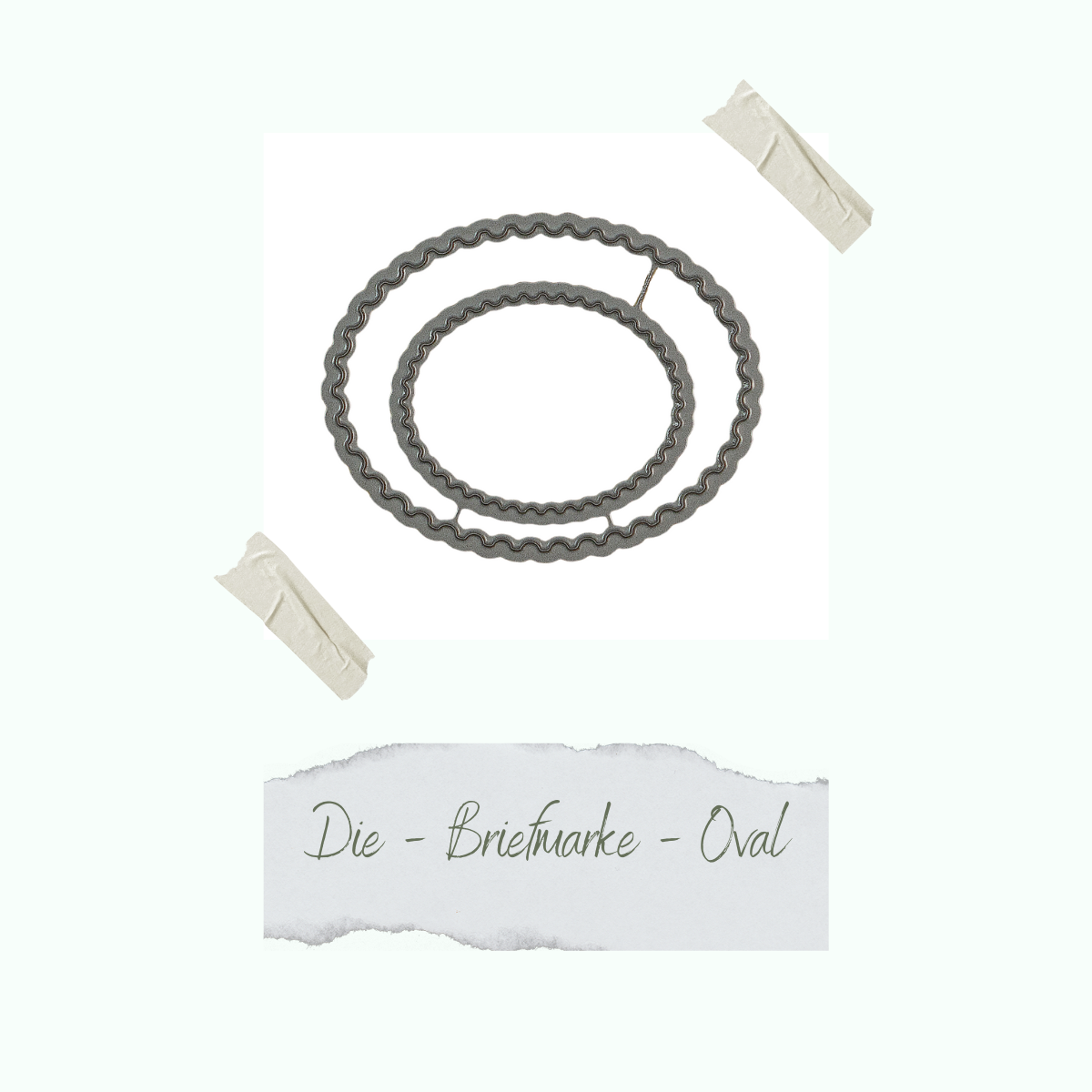 CD-Di-317_Die-Briefmarke-Oval Die - Briefmarke - Oval