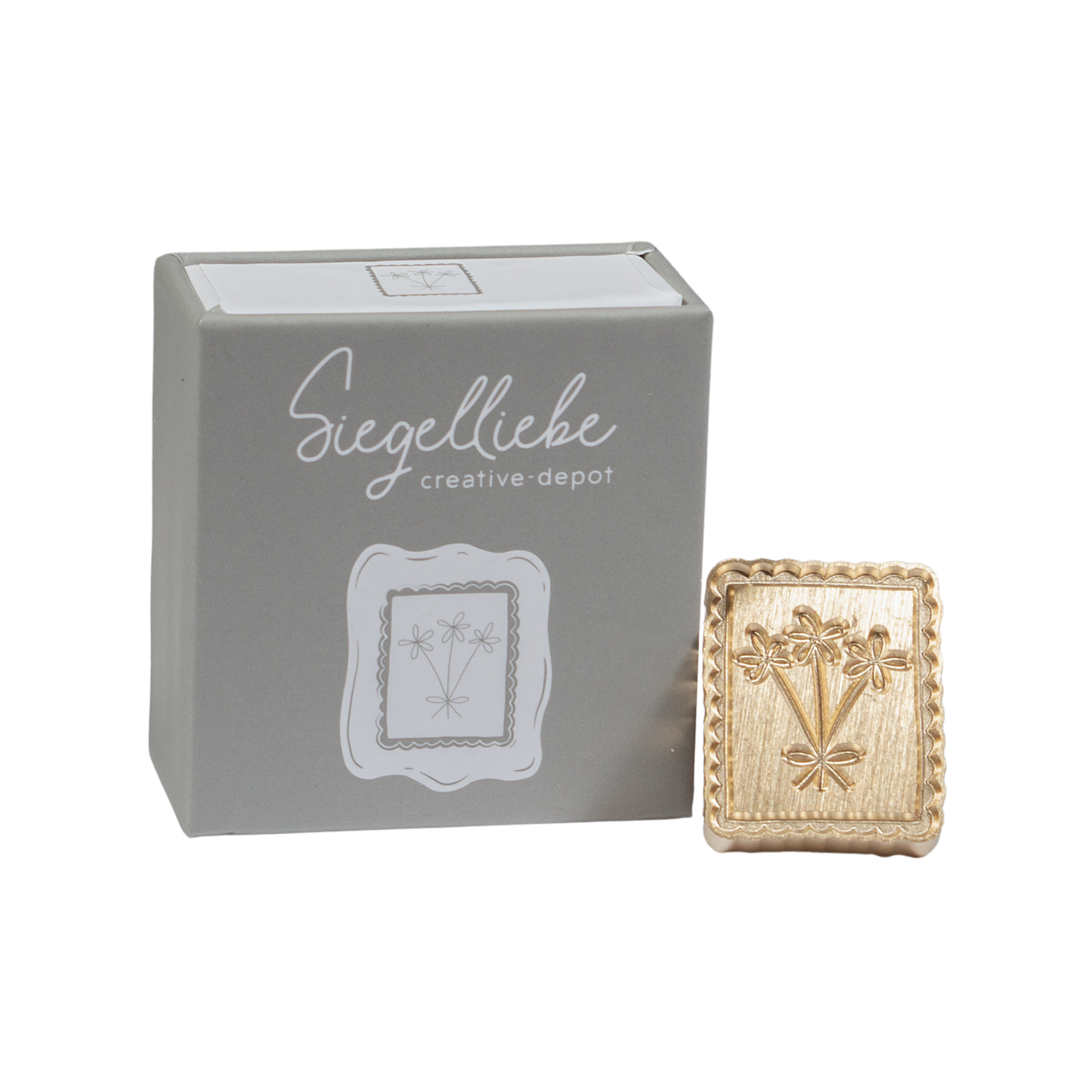 Siegelkopf - Bild mit Blumen - Siegelliebe