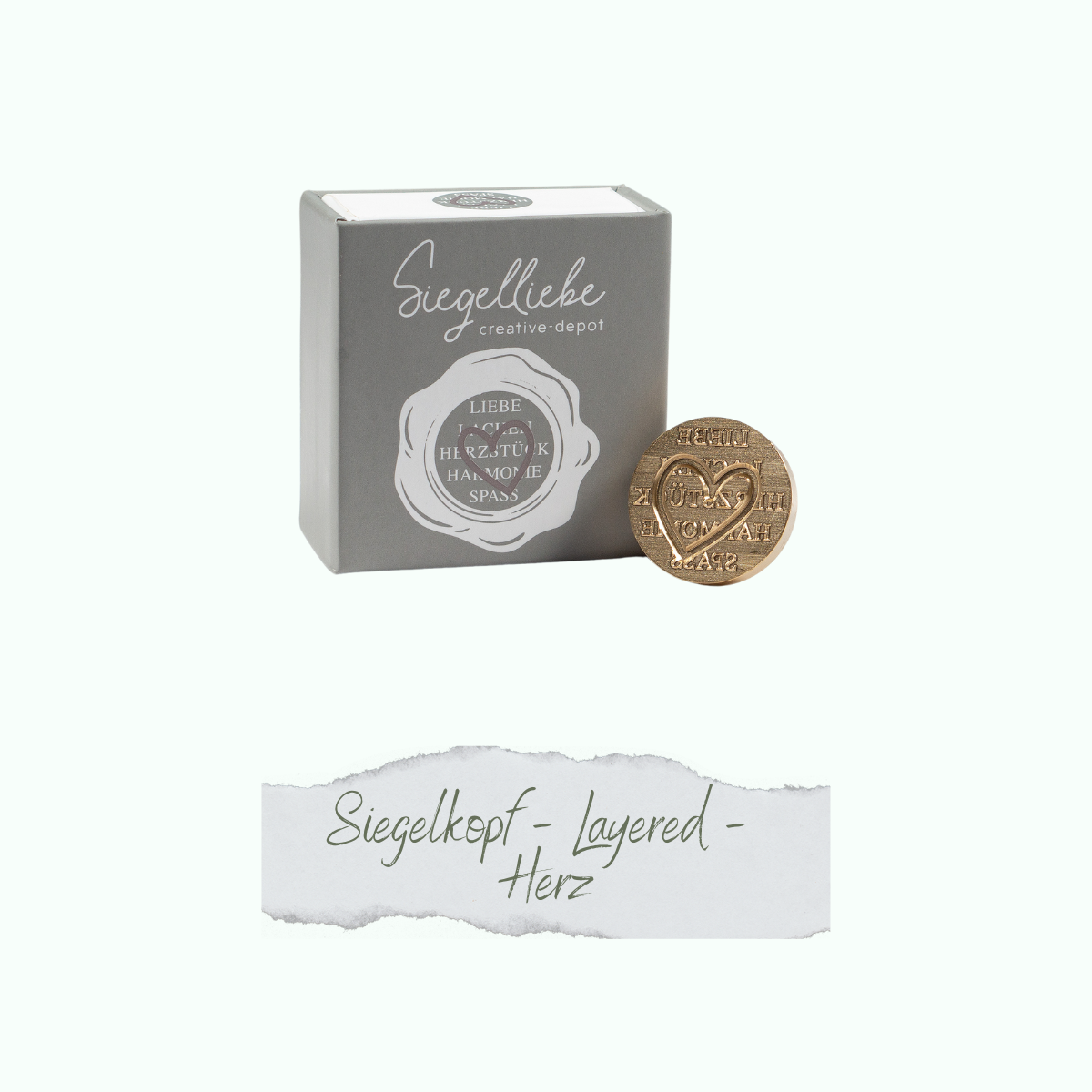 Siegelkopf - Layered - Herz - Siegelliebe Siegelkopf - Layered - Herz - Siegelliebe
