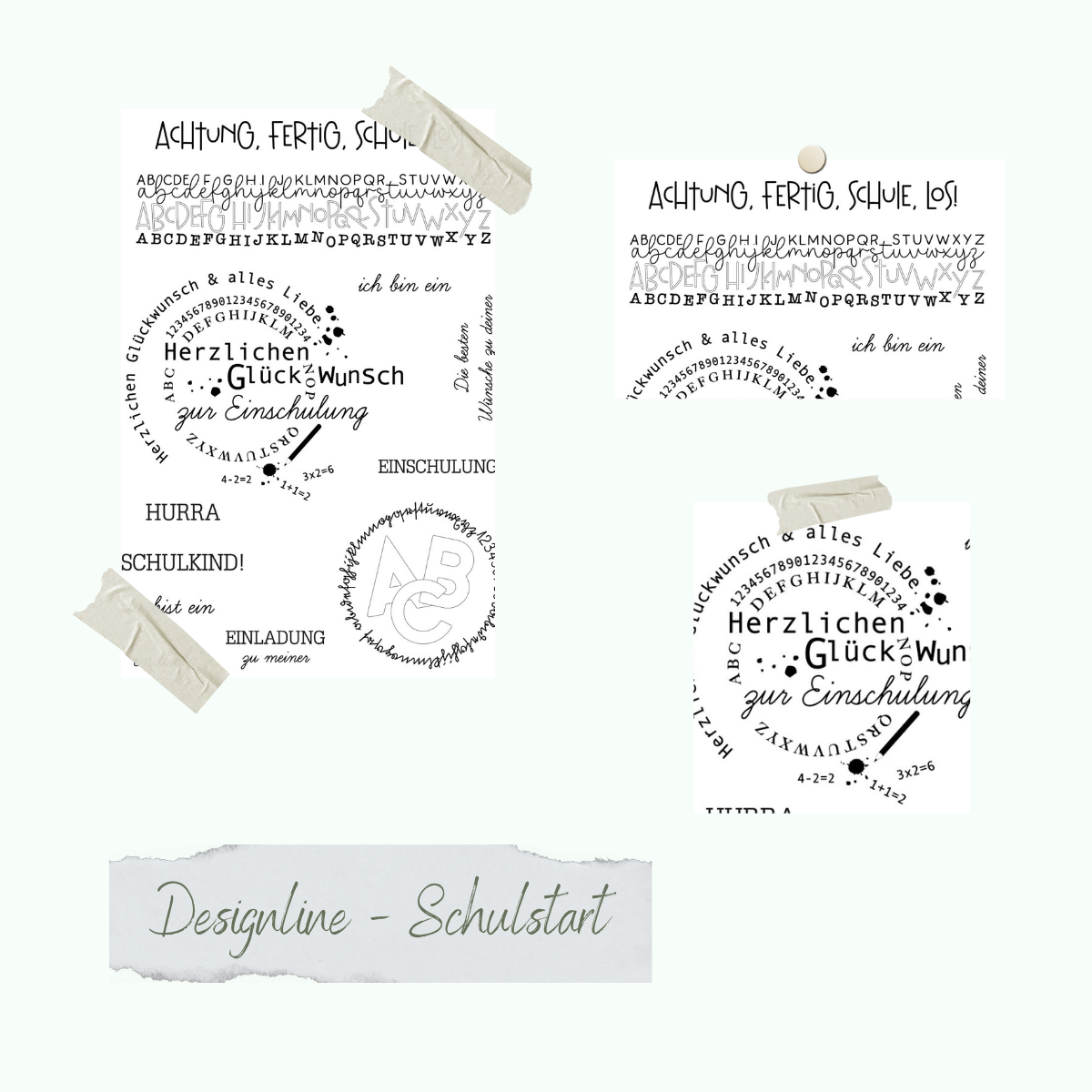 Stamp set - Designline - Schulstart