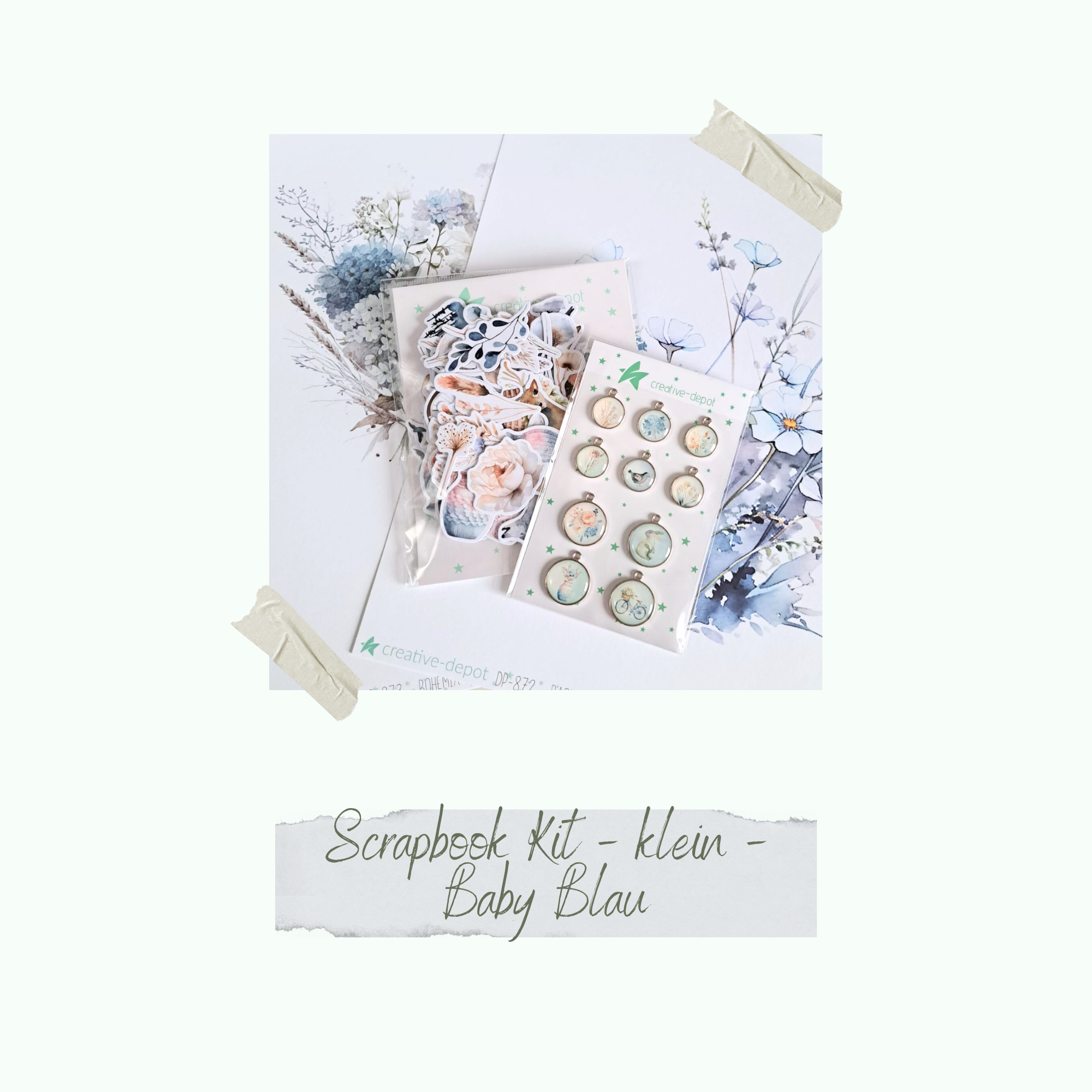 Kit de scrapbooking - petit - Baby Blau - Layoutliebe