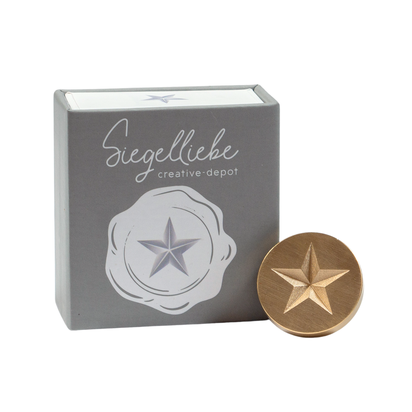 Siegelkopf - Siegelkopf - 3D Stern - 5zackig - Siegelliebe