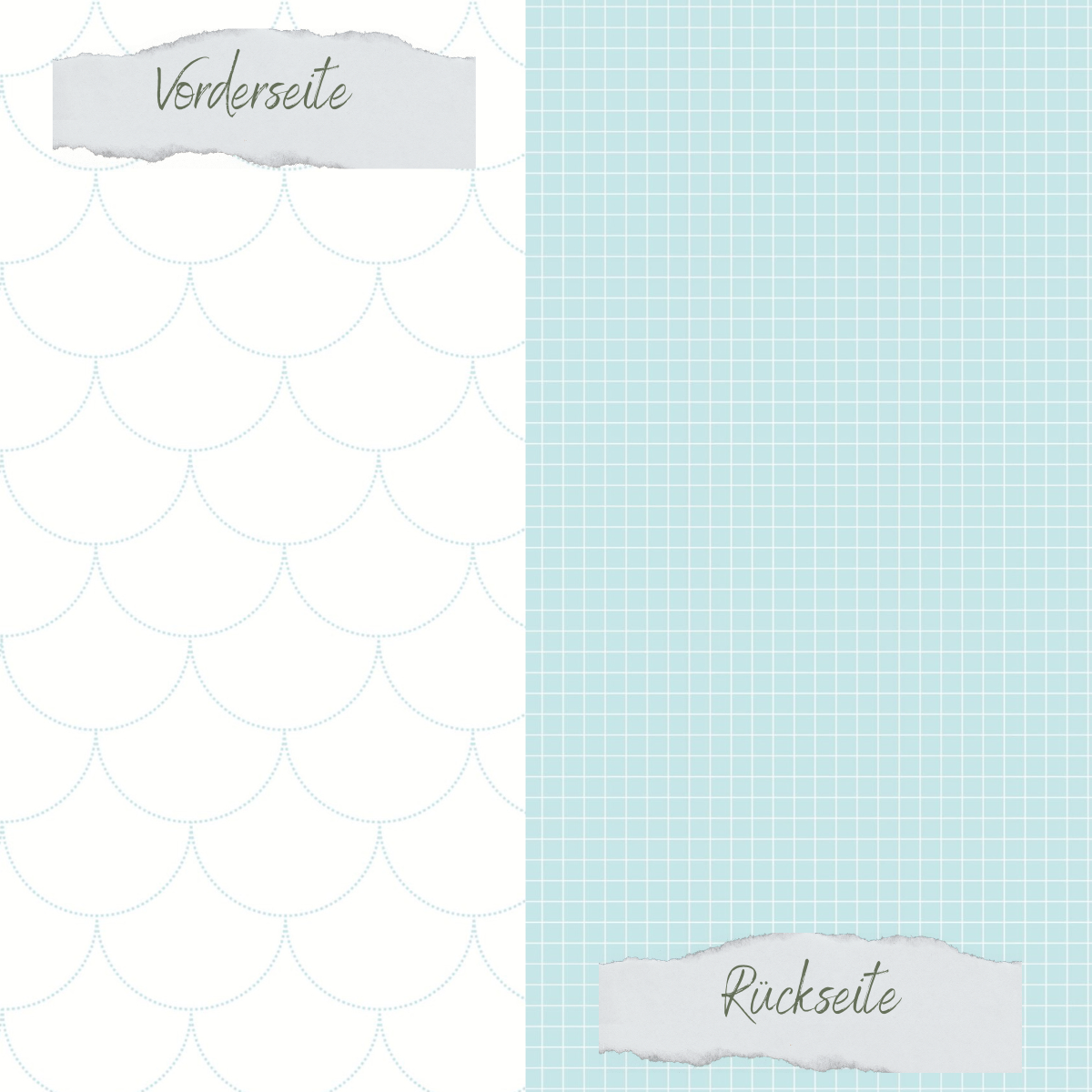 Designpapier - Designline - Scrapliebe - Ahoi - Große Wellen - Doppelseitig bedruckt