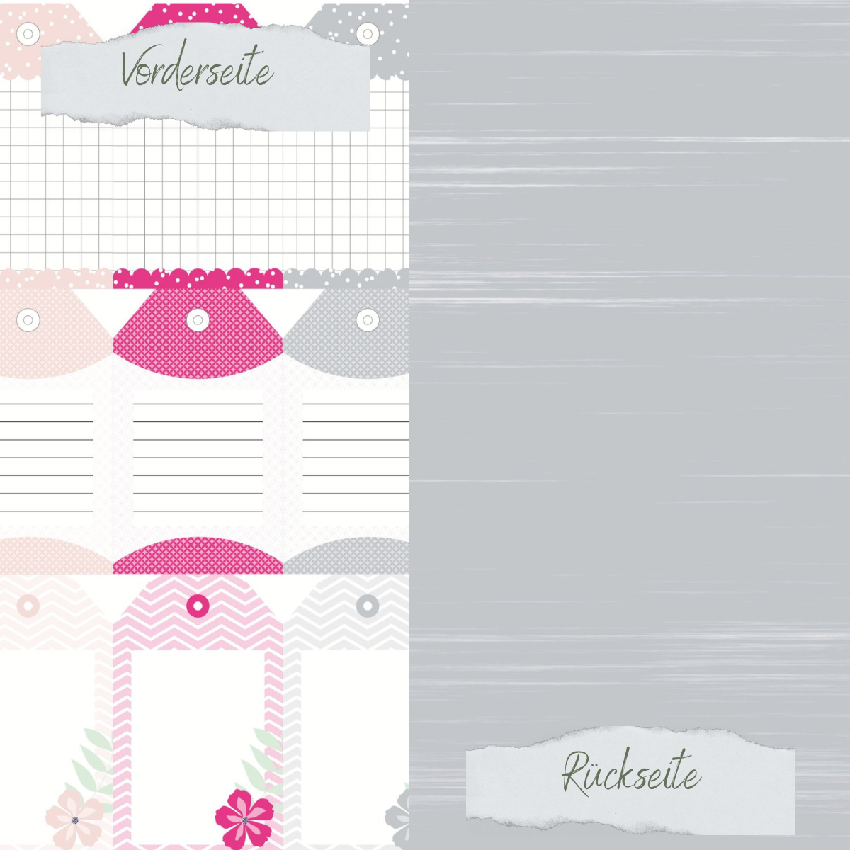 Designpapier - Designline - Scrapliebe - Sommerspaß - Tags - Doppelseitig bedruckt 