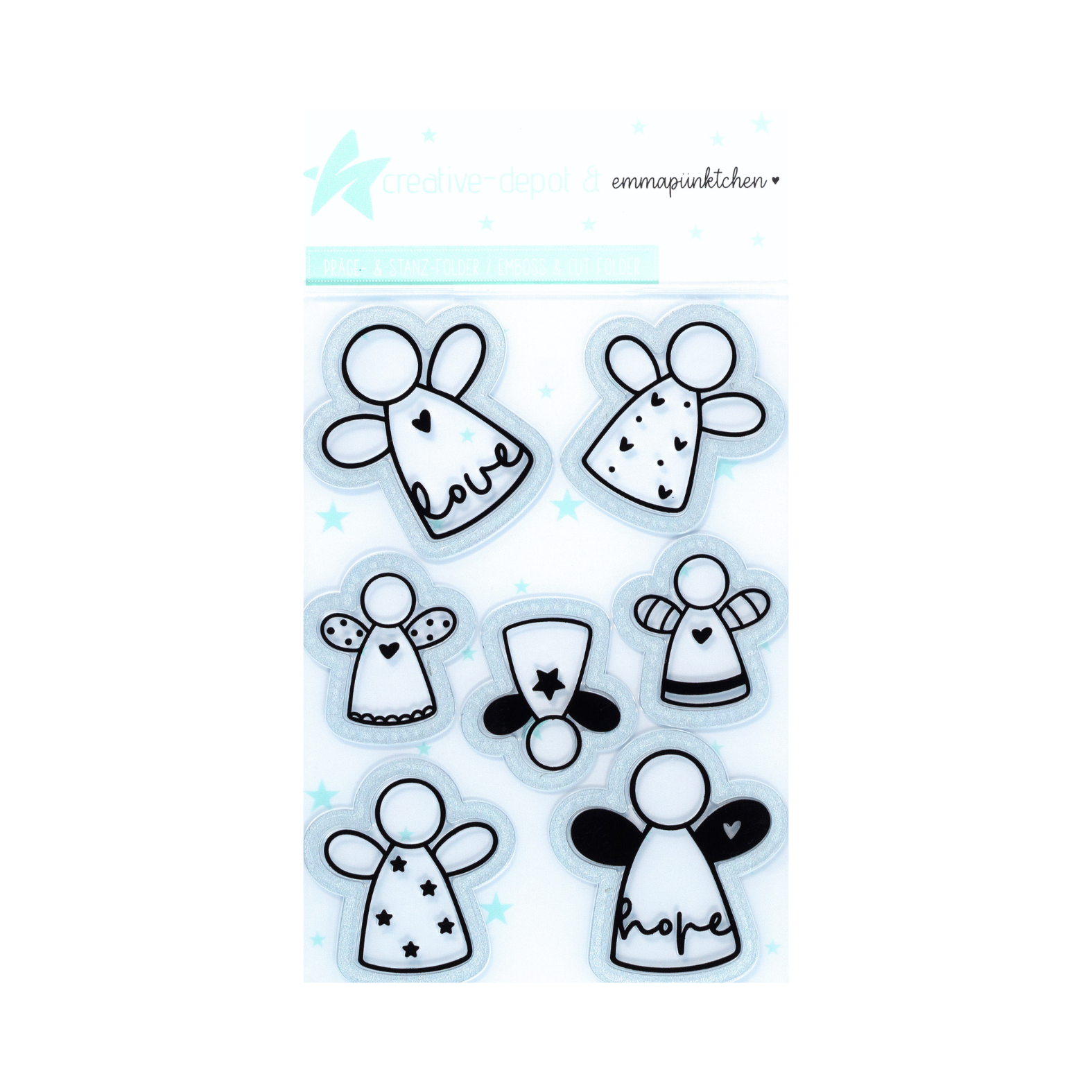 Cut & Emboss Folder - Designline - Engelchenliebe - 11 x 15,5 cm