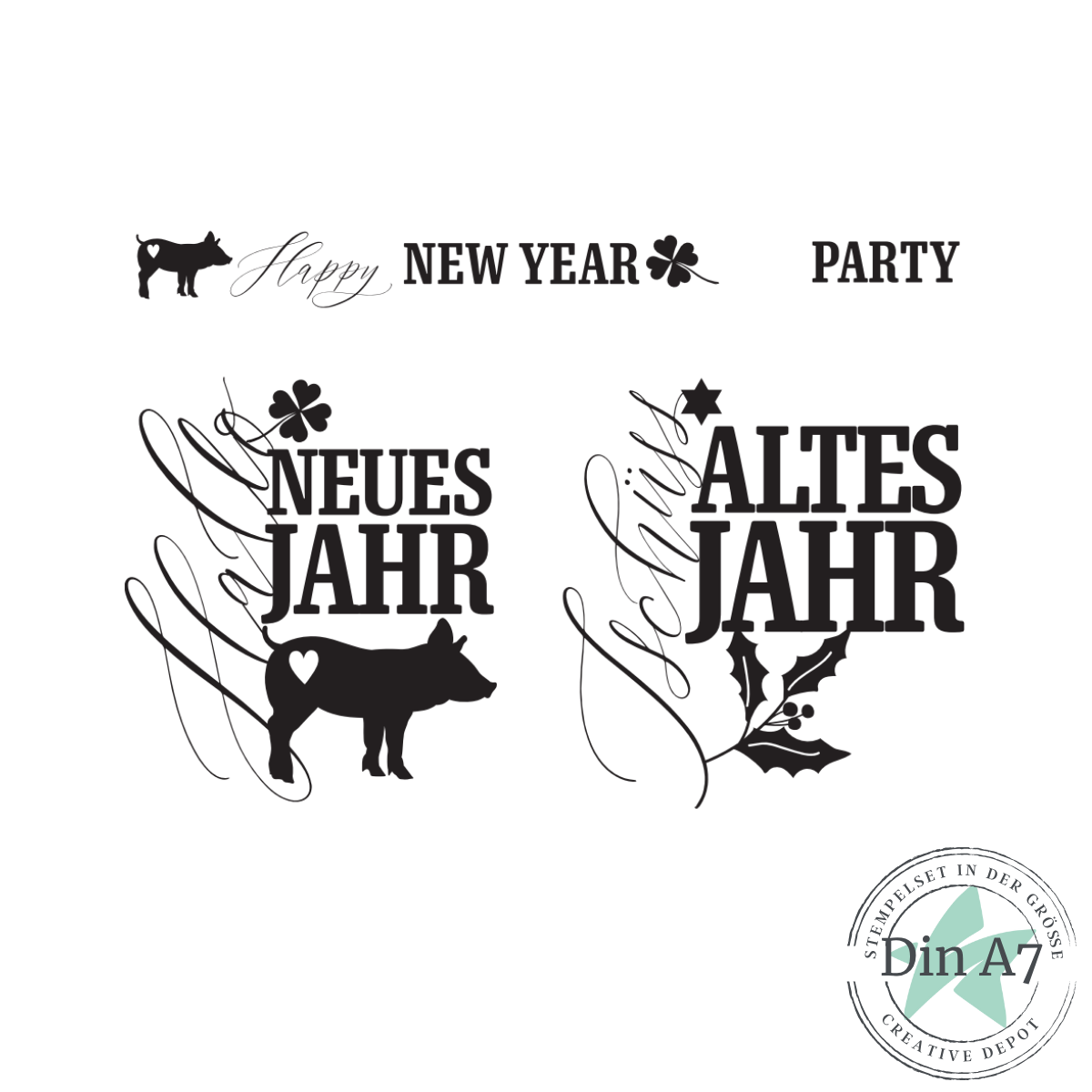 Stempelset - Jahreswechsel I 