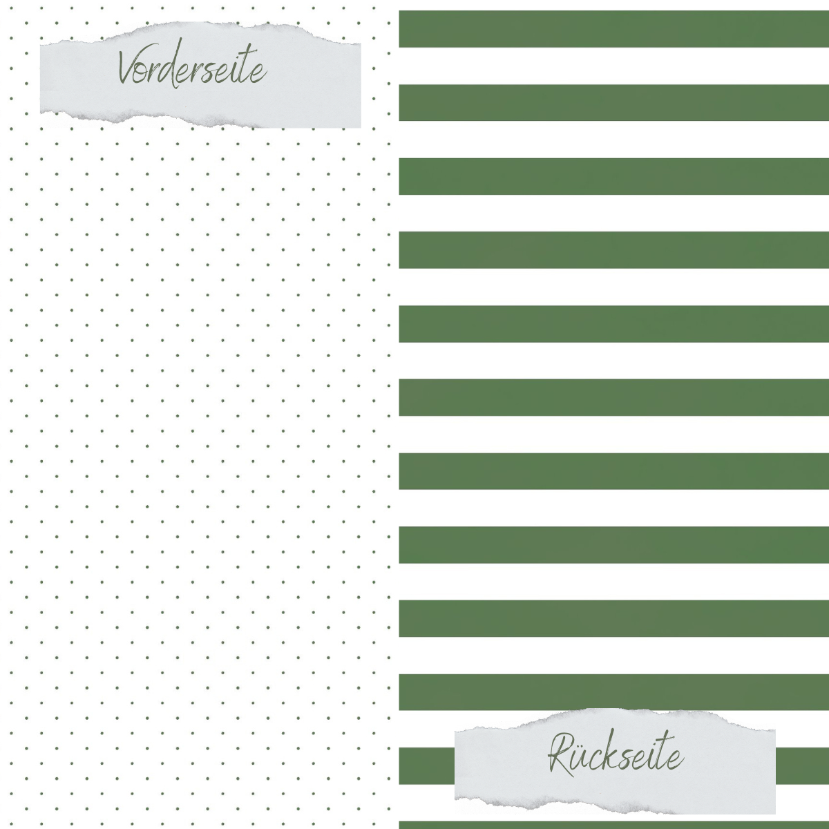 Papel de diseño - Basic - Olive - Gepunktet + Breite Streifen - Doppelseitig bedruckt Papel de diseño - Basic - Olive - Gepunktet + Breite Streifen - Doppelseitig bedruckt