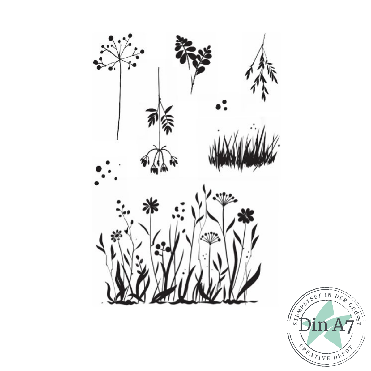 Set de tampons - Heikes Welt - Gräser und Co