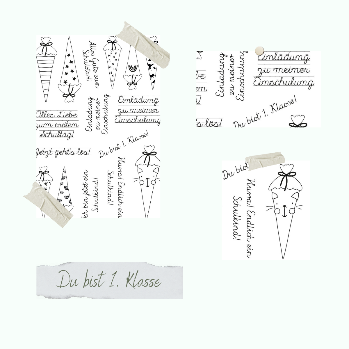 CD-Stt-1156-Du-bist-1-Klasse Stempelset - Du bist 1. Klasse