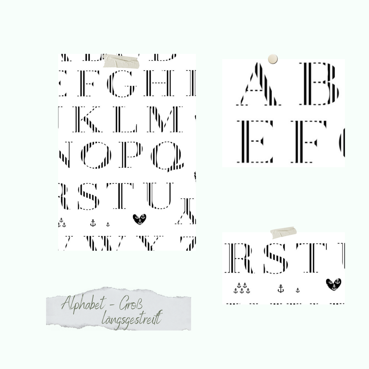 Alphabet-Gross-l-ngsgestreift