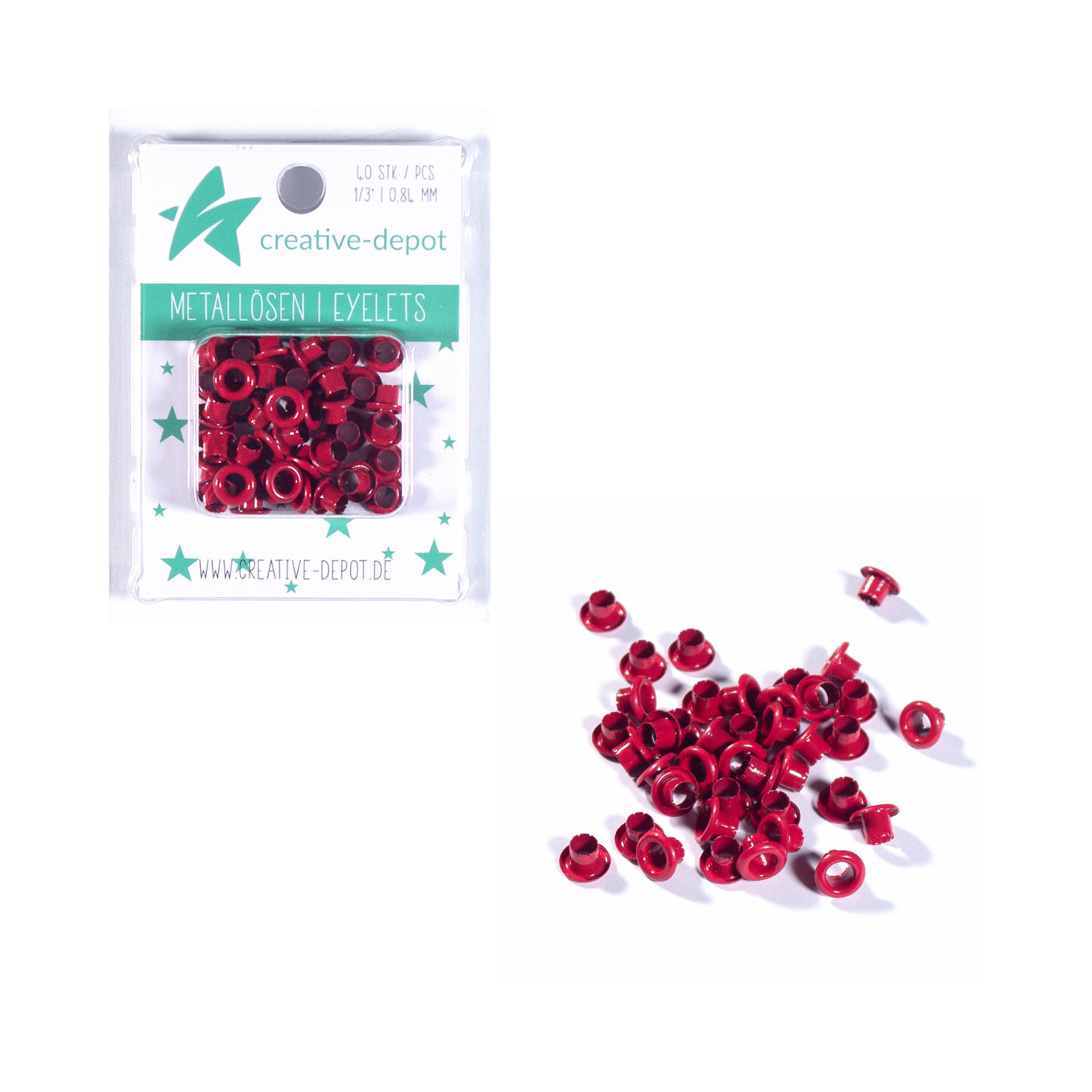 Eyelets - Kirschrot - 8mm