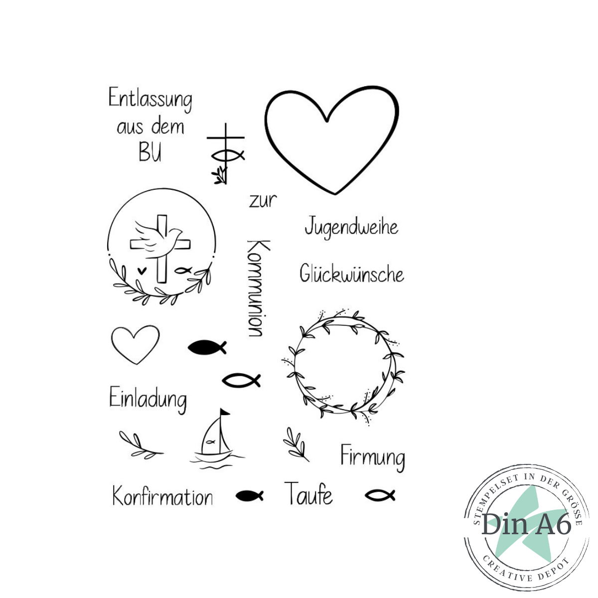 Stempelset - Jugendweihe