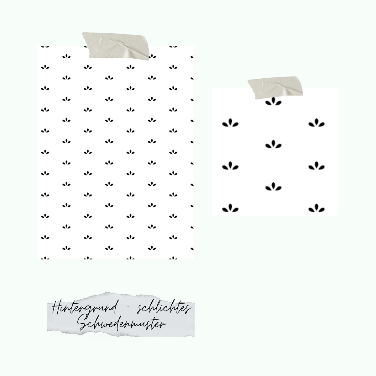 Stamp set - Background - simple Swedish pattern - Only while stocks last