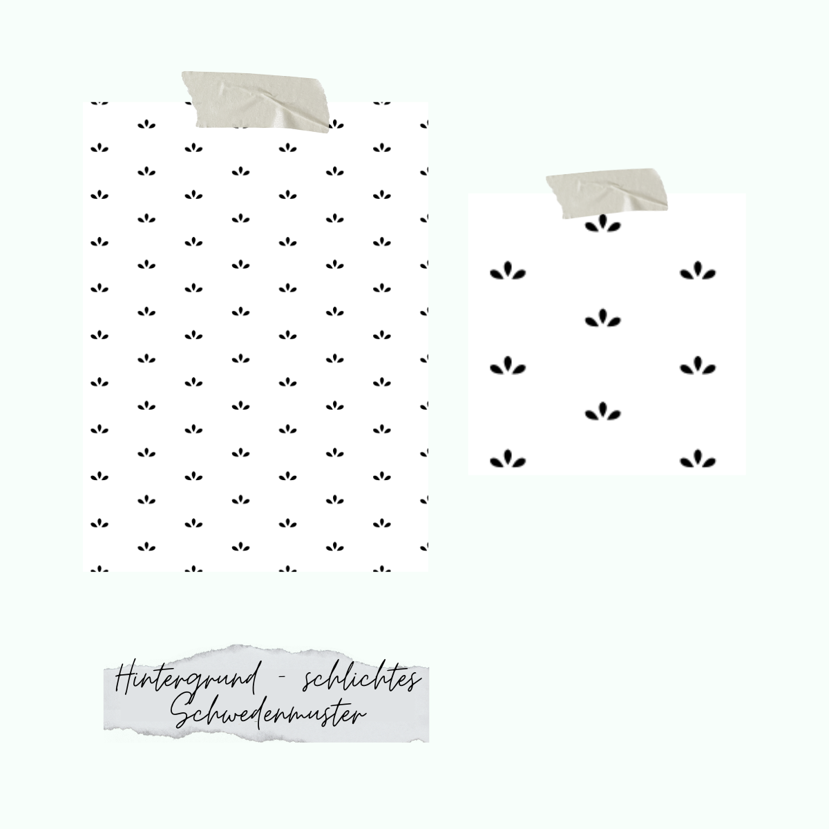 Hintergrund-schlichtes-Schwedenmuster Set de tampons - fond - motif suédois simple - Jusqu'à épuisement des stocks seulement