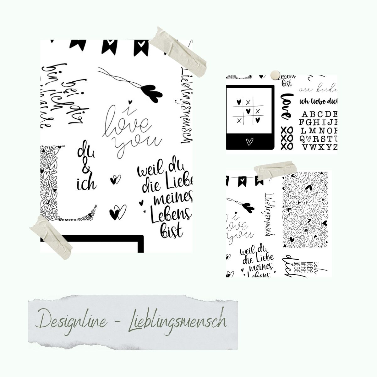 Stamp set - Designline - Lieblingsmensch