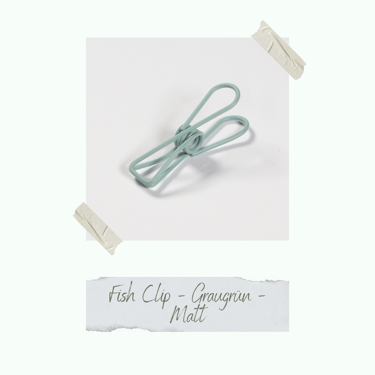 CD-ZB-095_Fish-Clip-Graugr-n-Matt Fish Clip - Graugrün