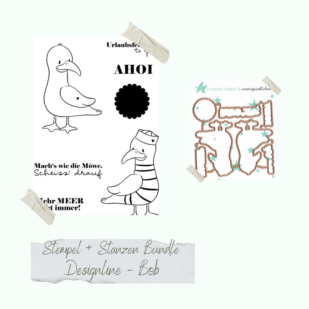 Bundle - Designline - Bob - Stempelset & Stanzen
