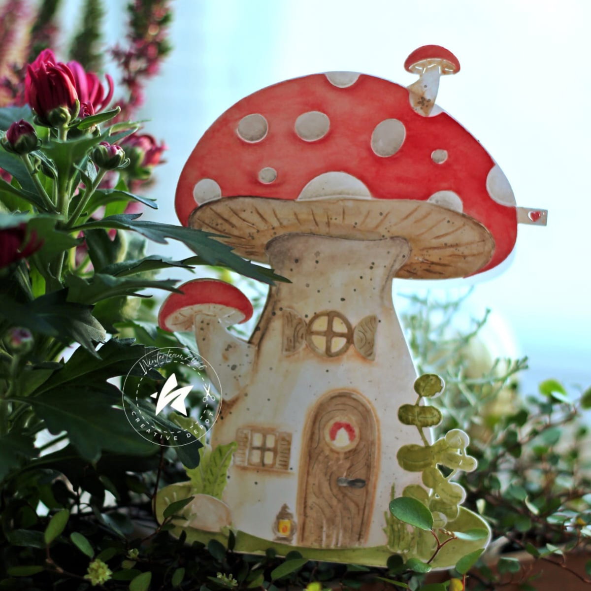 La carte pliante « Champignon de conte de fées »