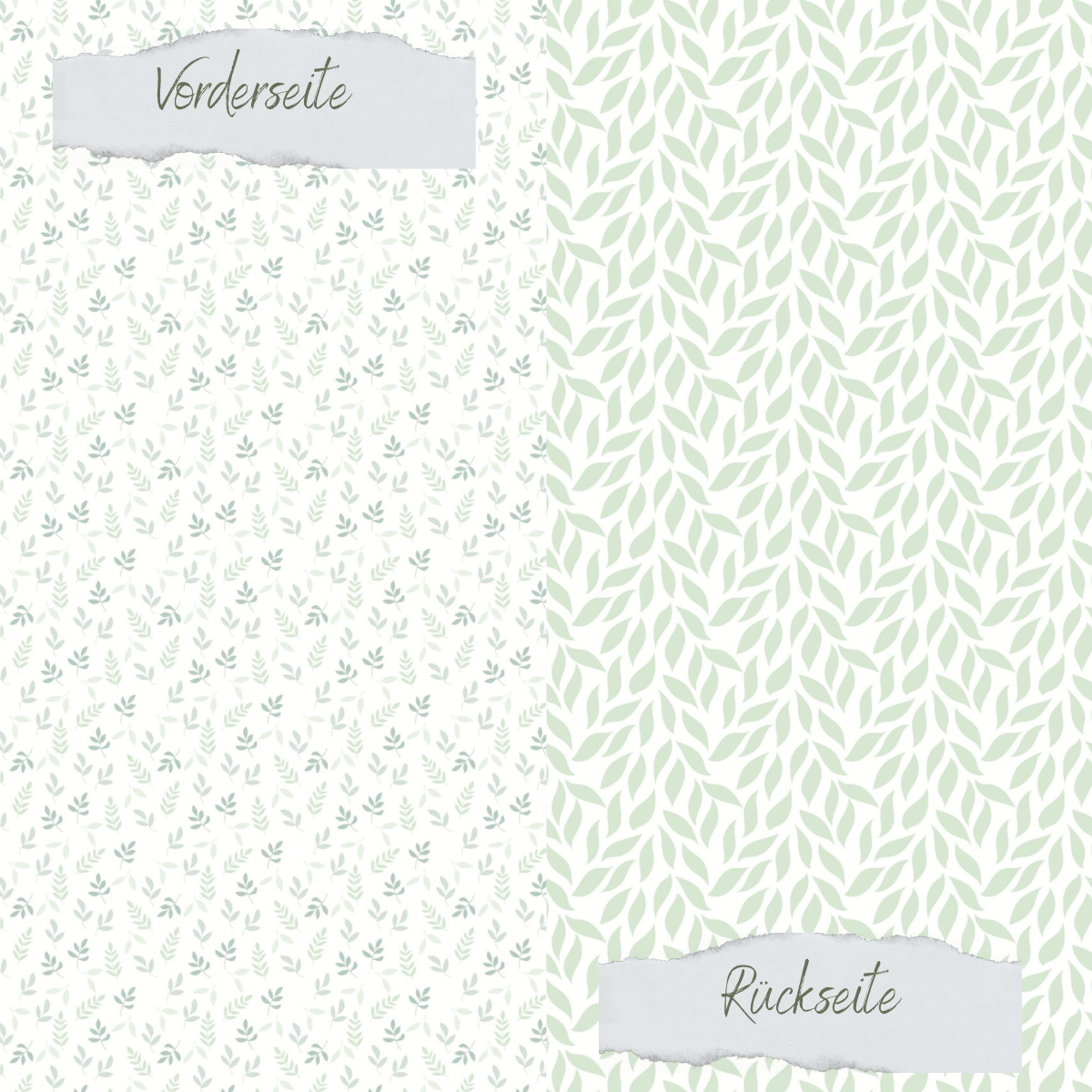 Designpapier - Scrapliebe - Frühlingsfreude - Blätter - Doppelseitig bedruckt