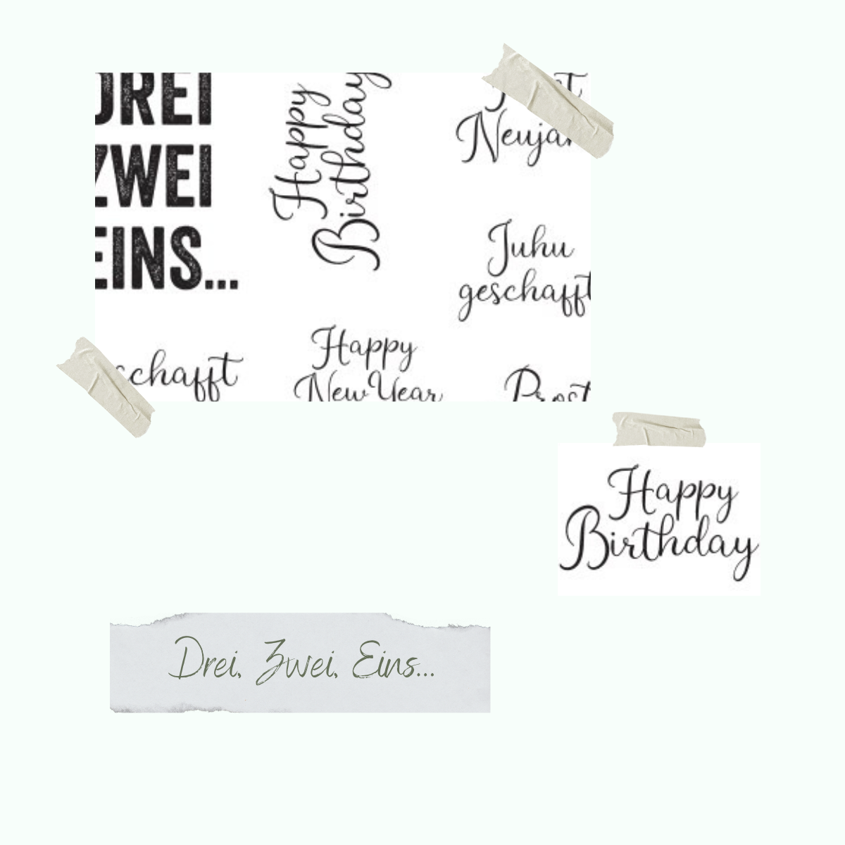 Stempelset - Drei, Zwei, Eins... Stempelset - Drei, Zwei, Eins...