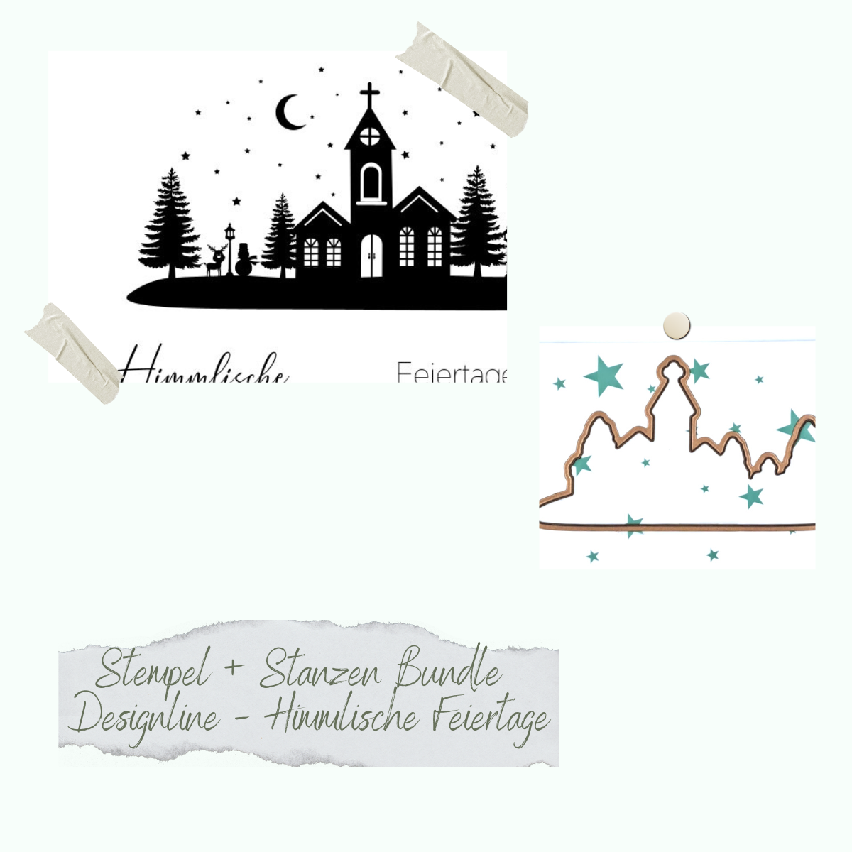 CD-BL-12301065 Bundle - Designline - Himmlische Feiertage - Stempelset & Stanzen