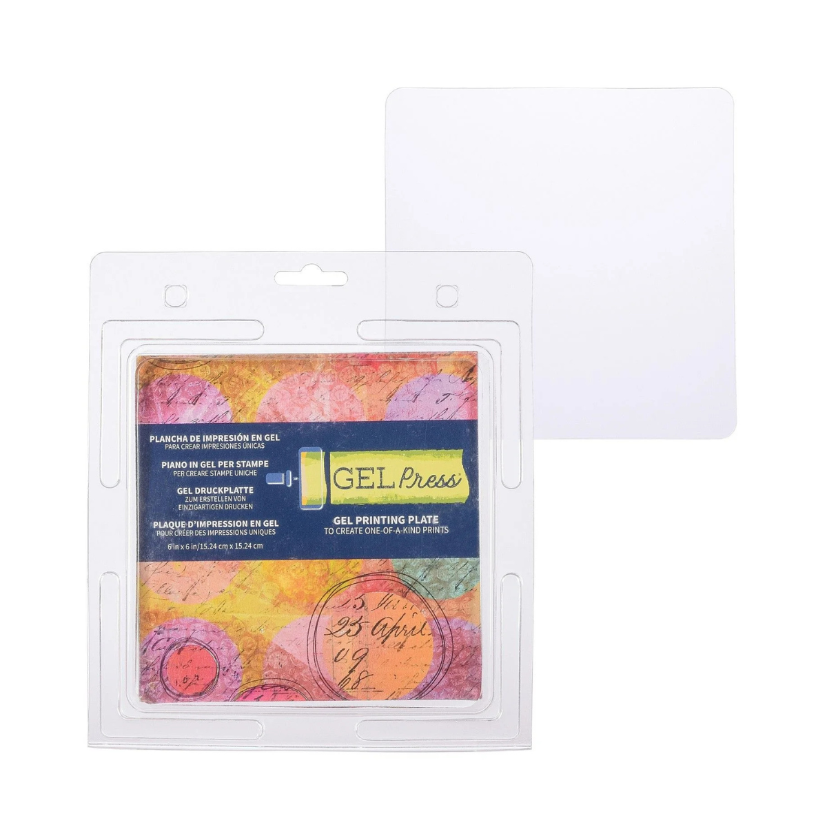 Gel Press - Gel printing plate square 15.24 x 15.24 cm 