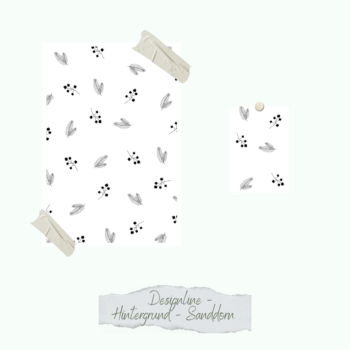 Stamp set - Designline - Hintergrund - Sanddorn