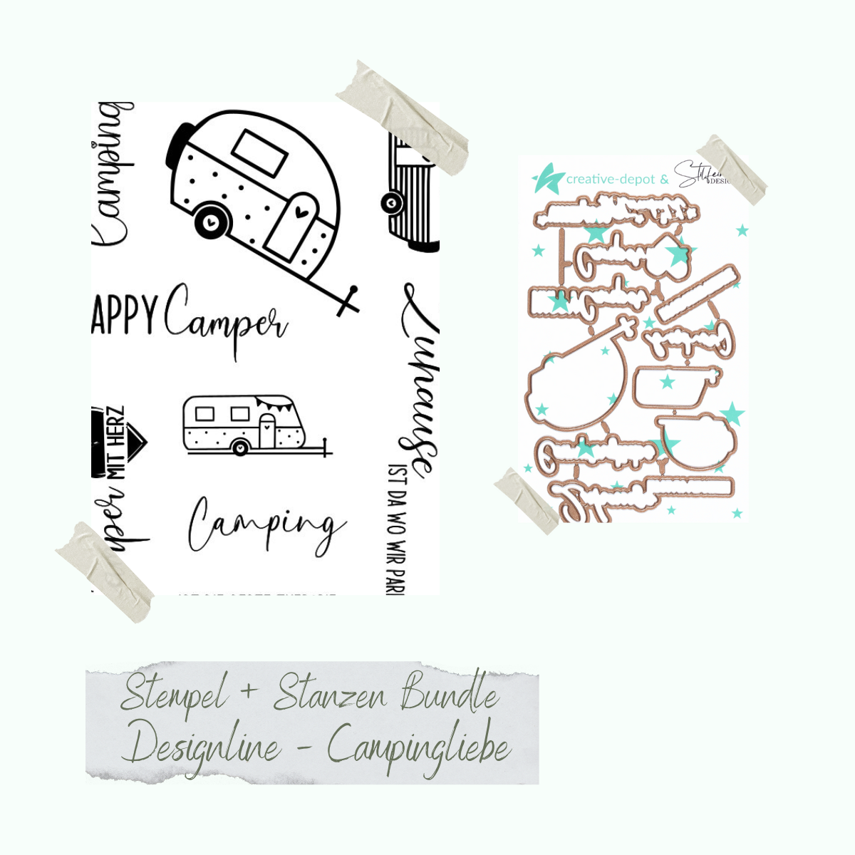 Bundle - Designline - Campingliebe - Stempelset & Stanzen 