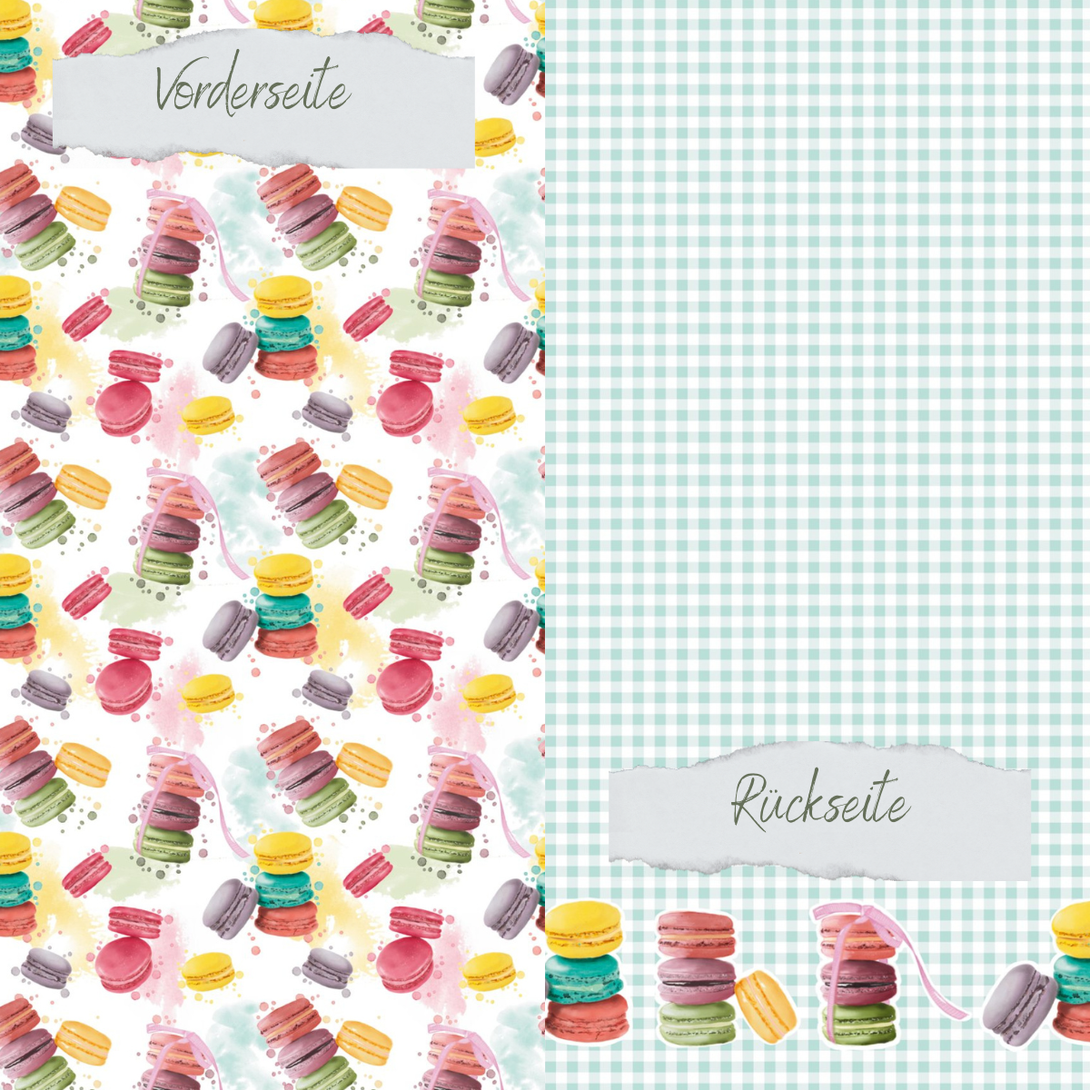 Papel de diseño - Designline - Sweet Macarons - Doble impresión