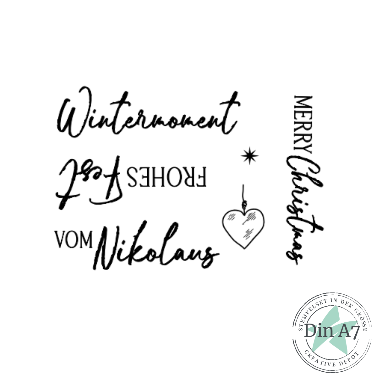 Stempelset - Kartentexte - Weihnachten II 