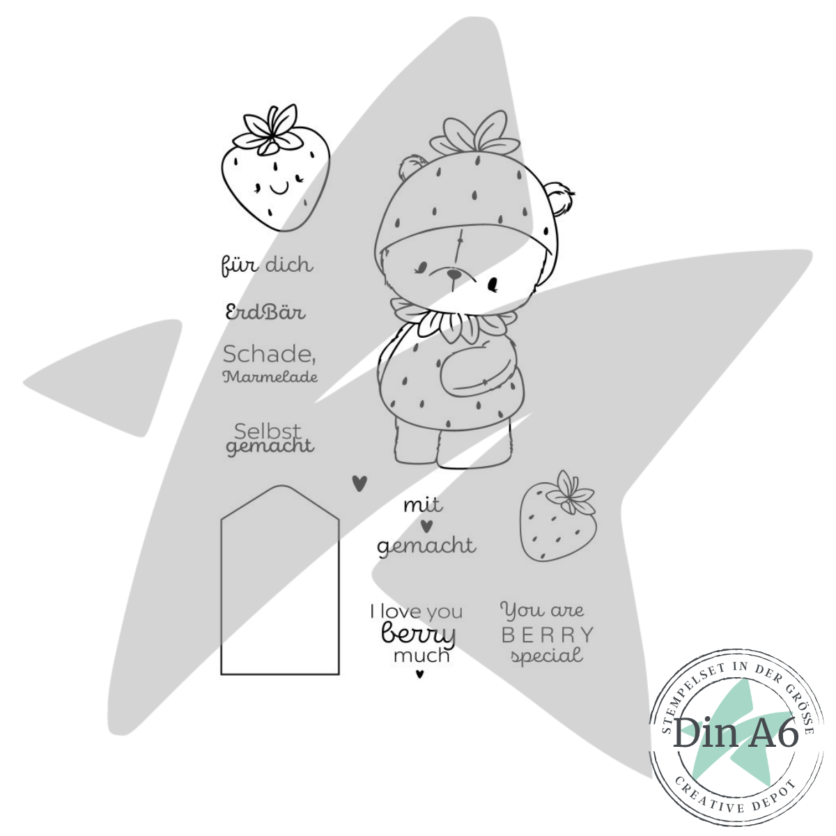 !!!Vorbestellung!!! Stempelset - Erdbär