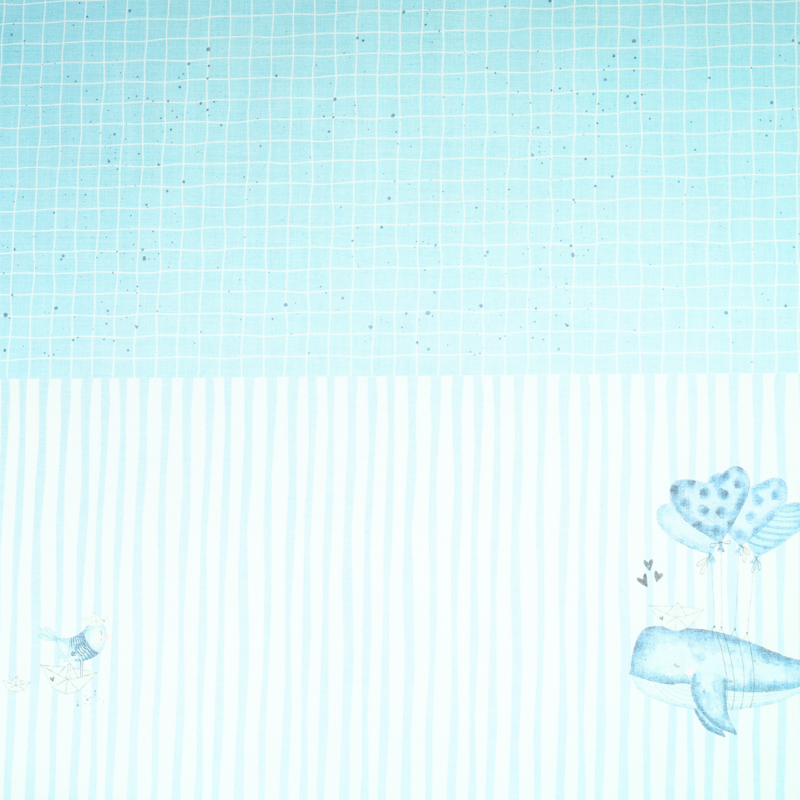 Buchleinen - Wal Liebe - Buchbindeliebe - 65,5 x 45,5 cm 