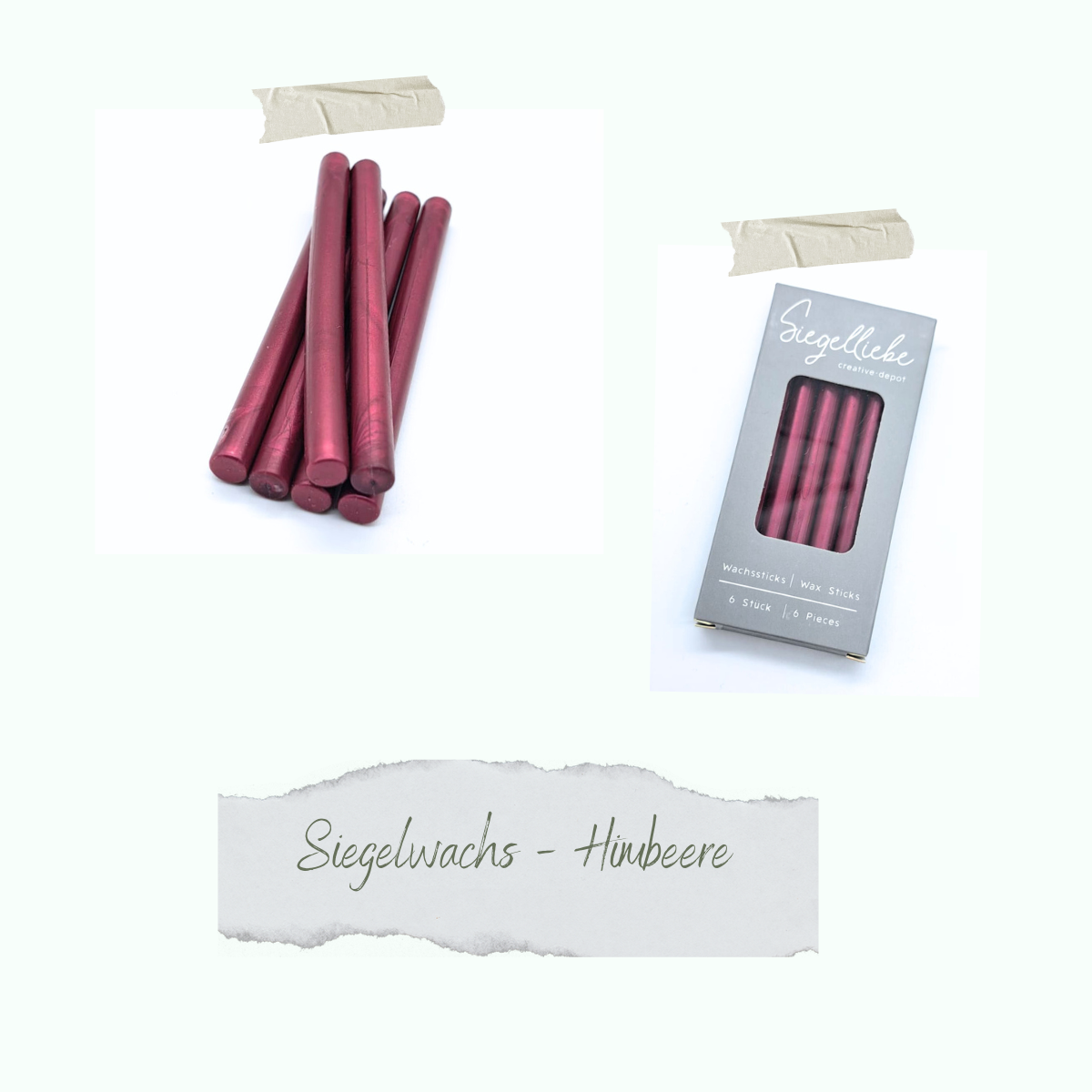 Wax sticks - Himbeere - Siegelliebe