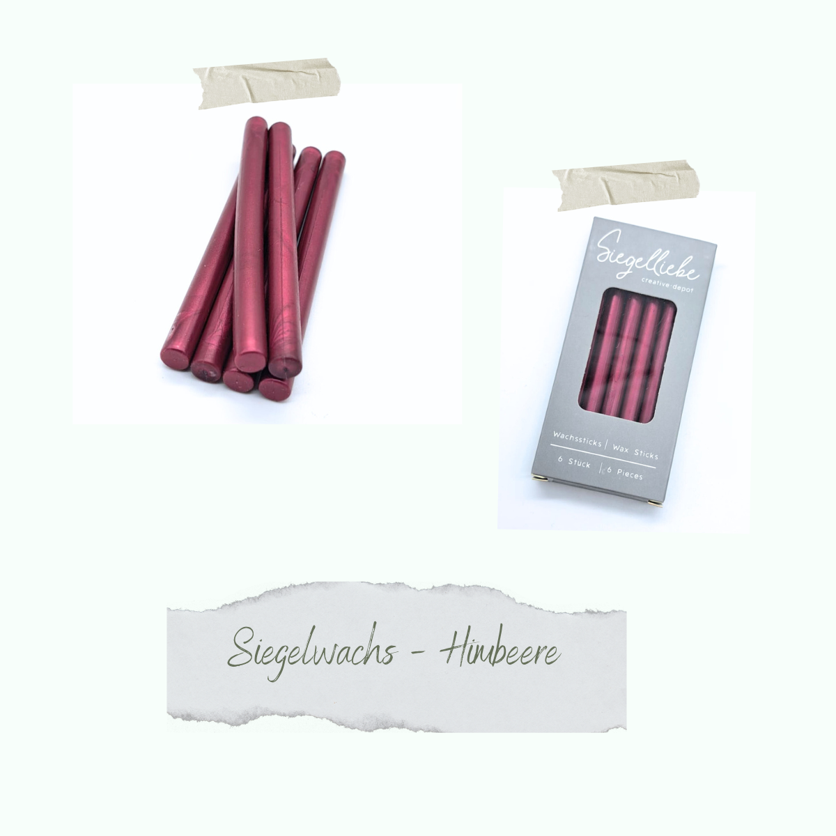 CD-SW-040 Barritas de cera - Himbeere - Siegelliebe