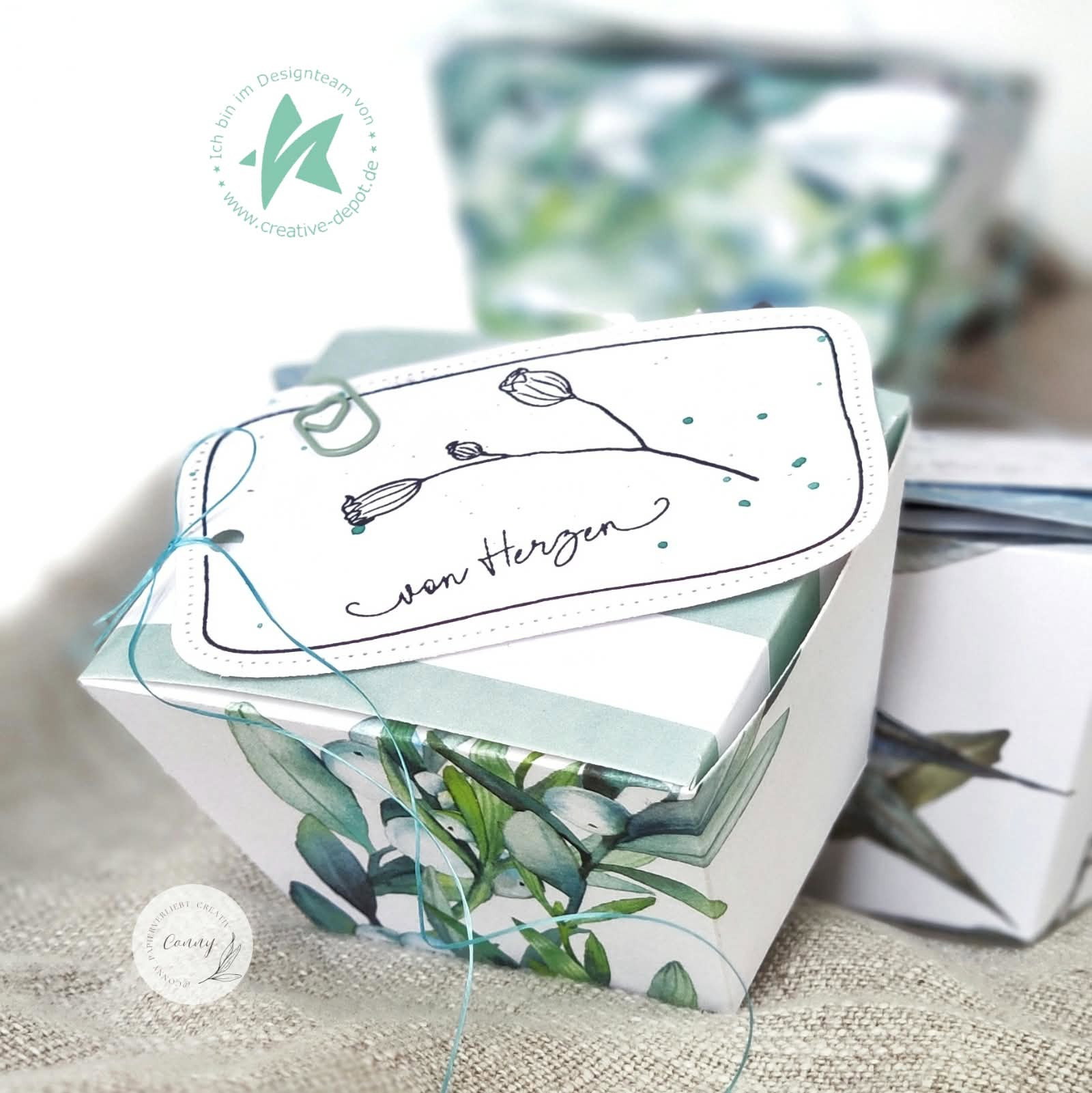 Stempelset - Doodle Tags Blumenromantik