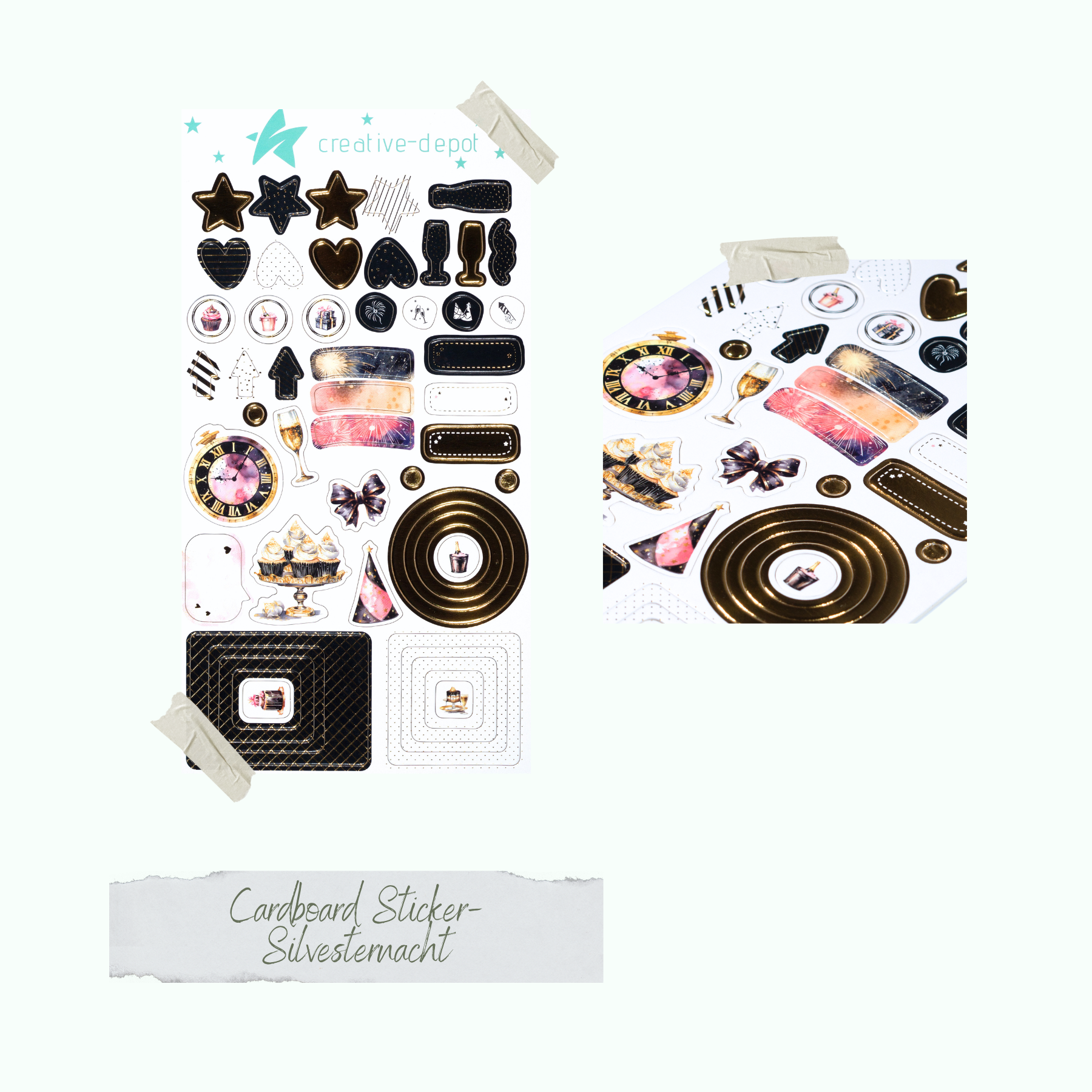 Cardboard Sticker - Silvesternacht Cardboard Sticker - Silvesternacht
