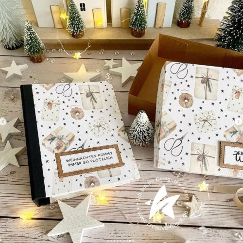 Designpapier - Sternchen und Geschenke II