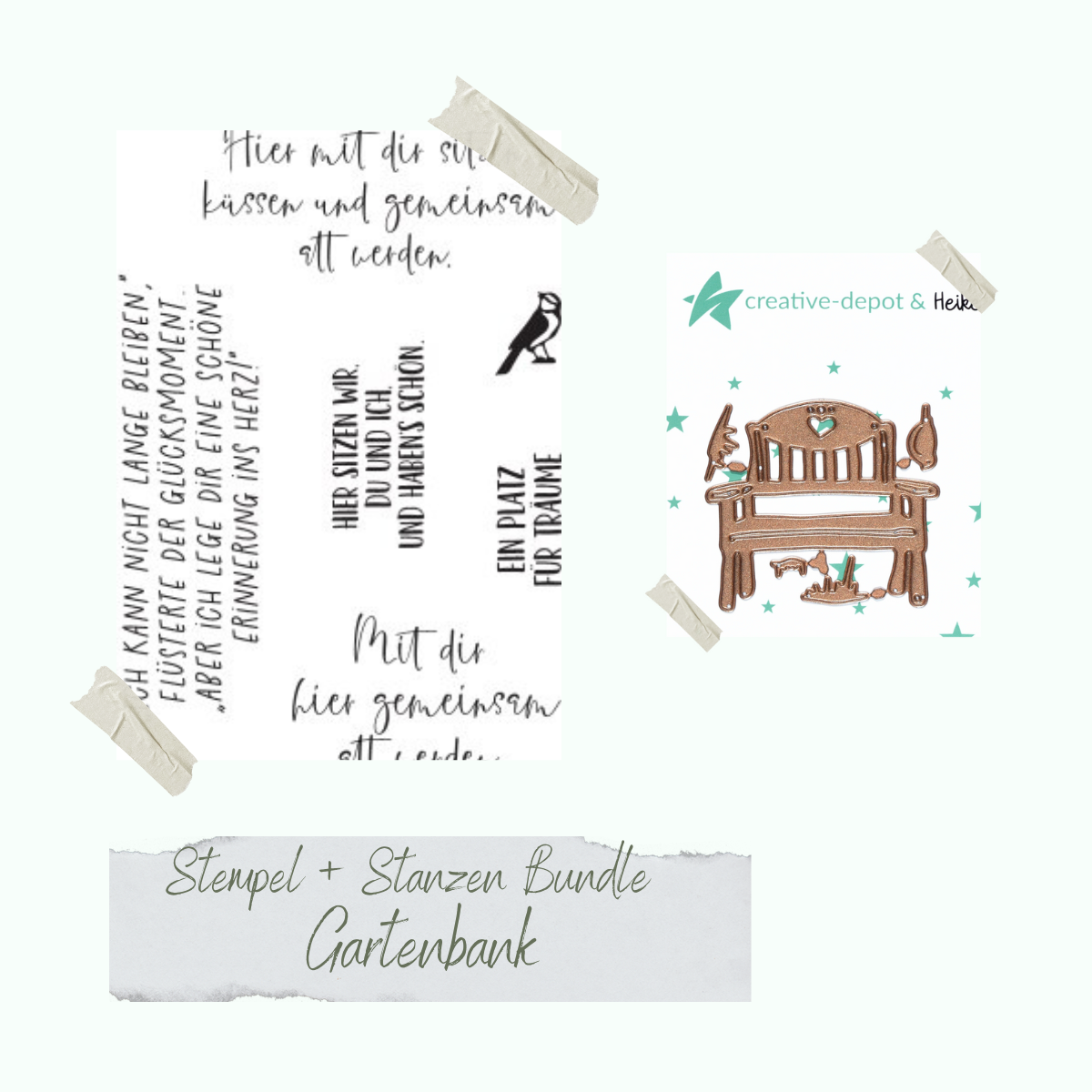 Bundle - Gartenbank - Stempelset & Stanzen