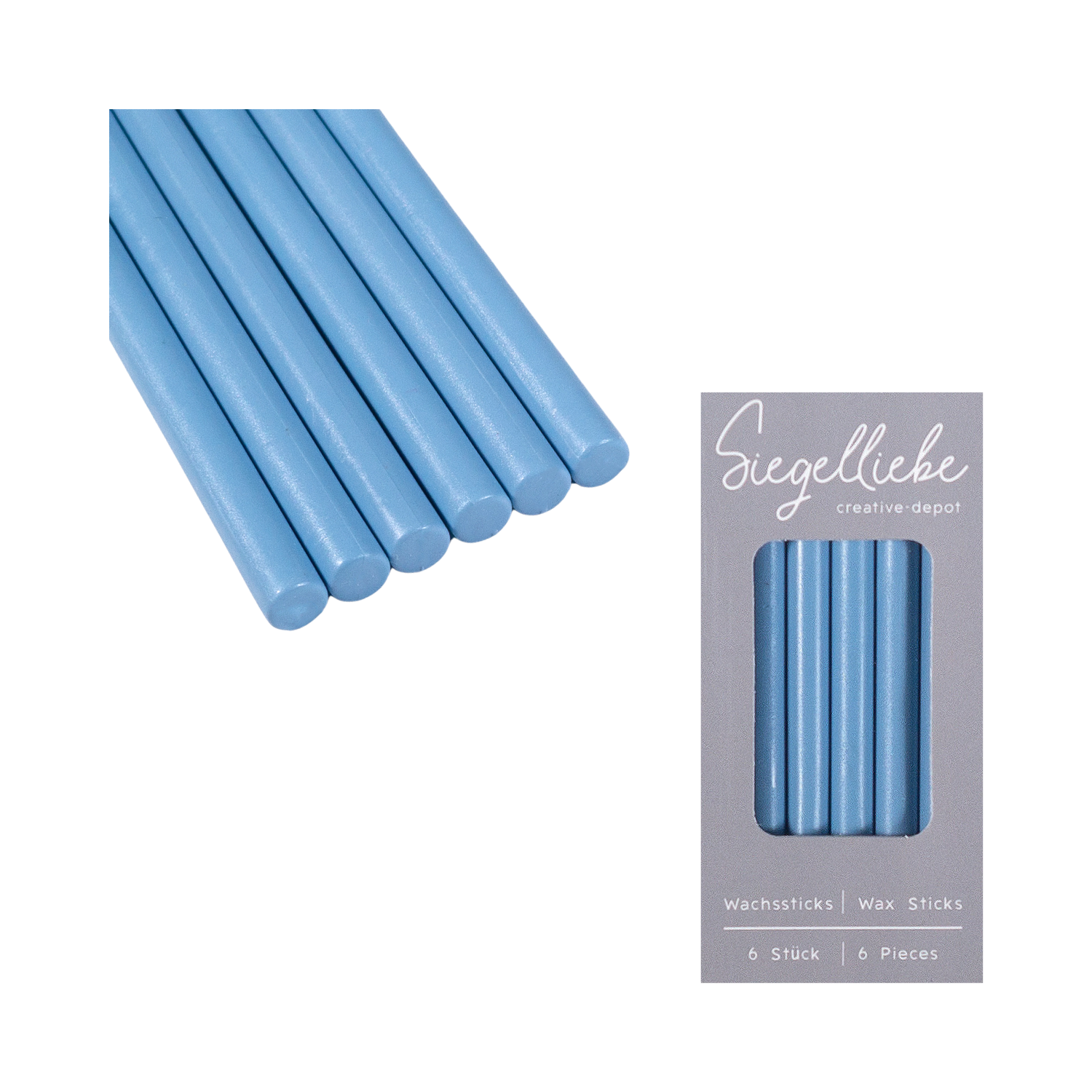 Bâtons de cire - Rauchblau - Siegelliebe