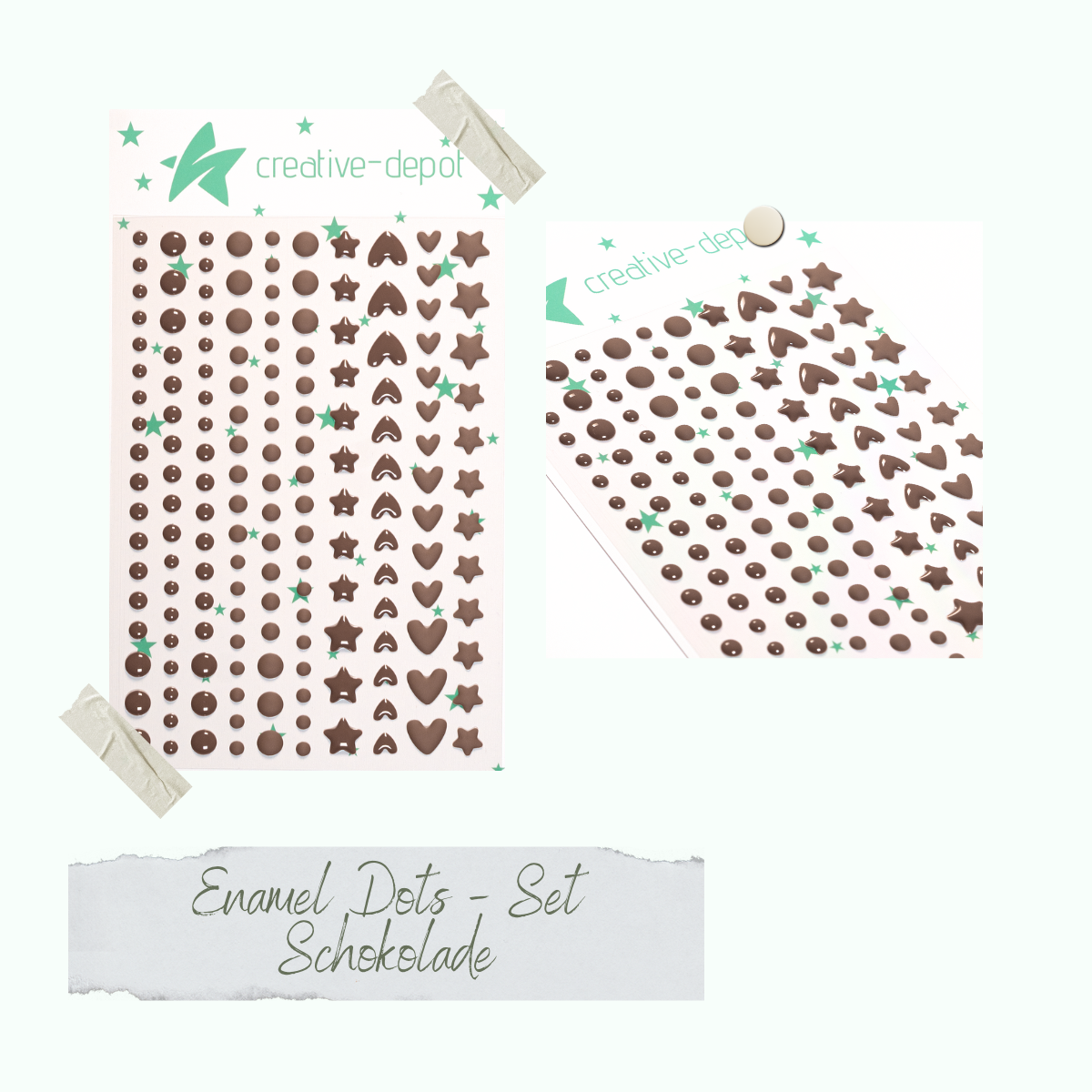 Enamel Dots - Schokolade Enamel Dots - Schokolade