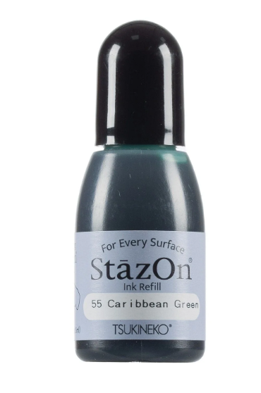 StazOn - Nachfülltinte - Caribbean Green 15ml   