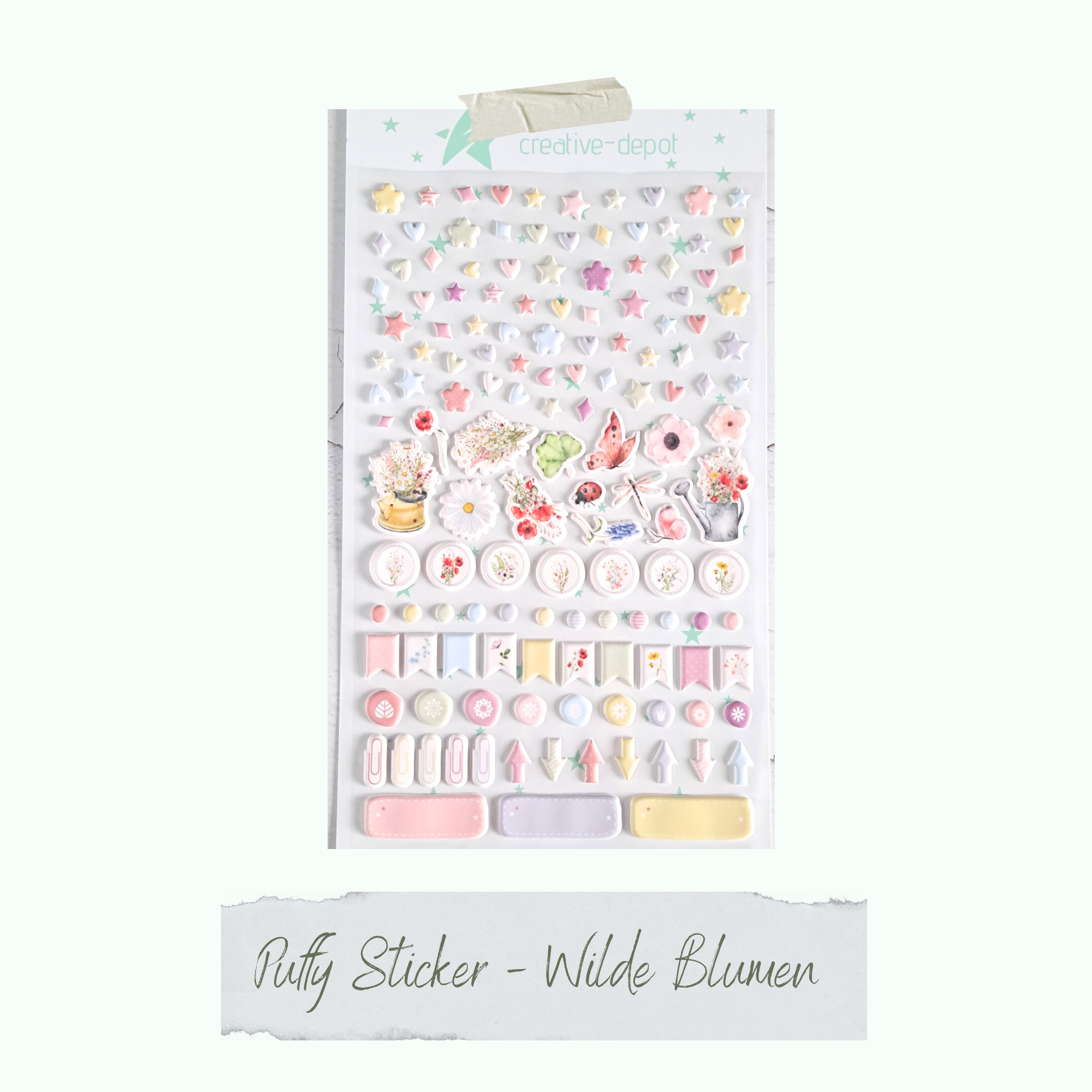 CD-PS-012EkFde4JWkjpec Pegatina Hinchable - Wilde Blumen