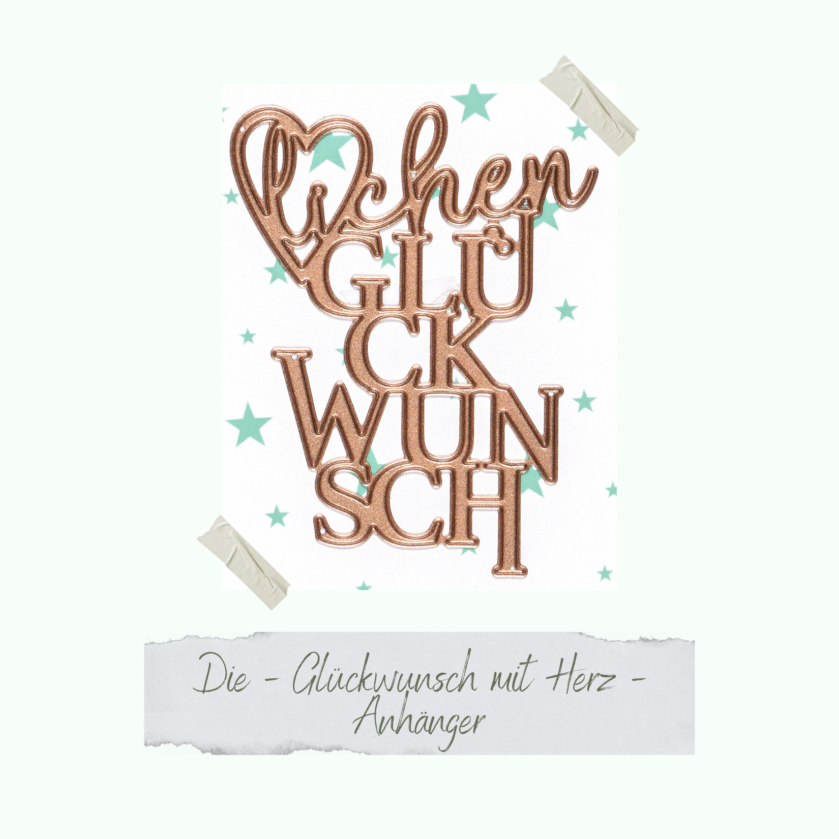!!!Vorbestellung!!! Die - Glückwunsch mit Herz - Anhänger